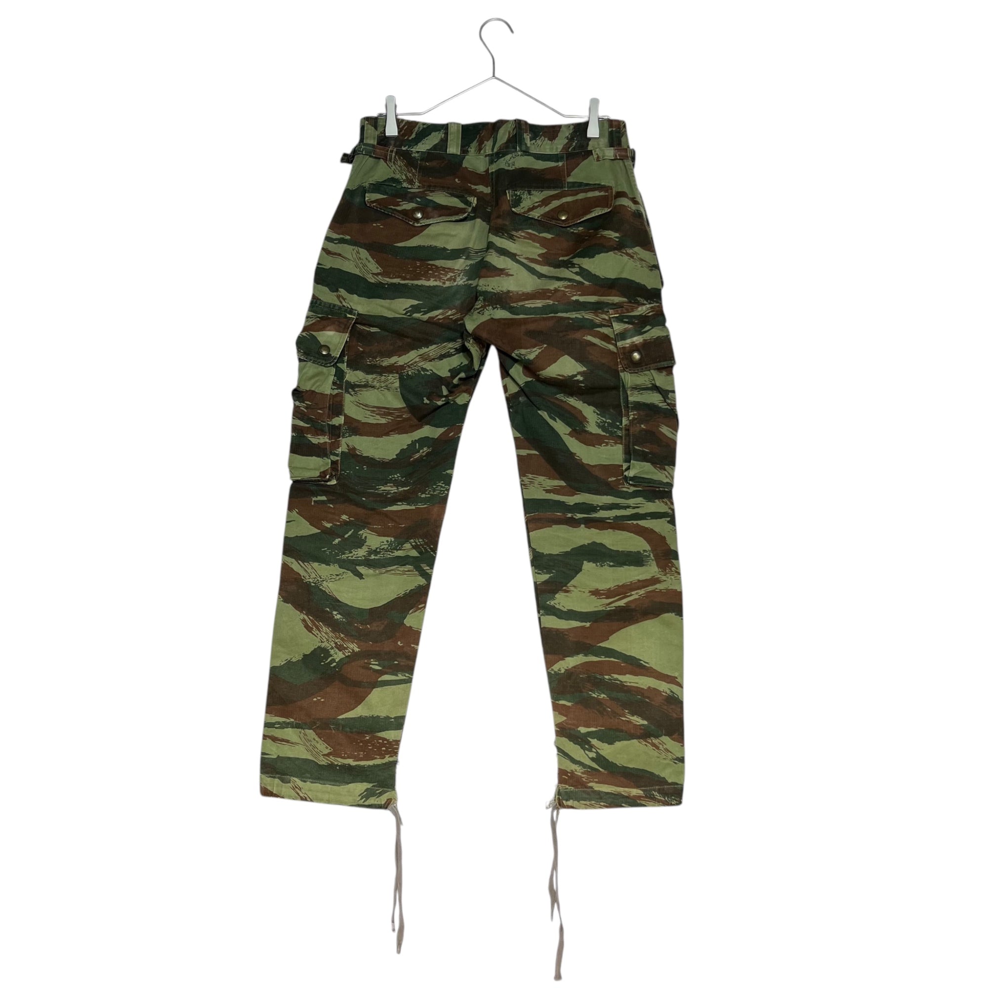 FRENCH MILITARY(フランス軍) 60's M-47 Lizard camo herringbone twill cargo pants リザードカモ ヘリンボーンツイル カーゴパンツ 11 カーキ 60年代～ ヴィンテージ フレンチミリタリー EURO