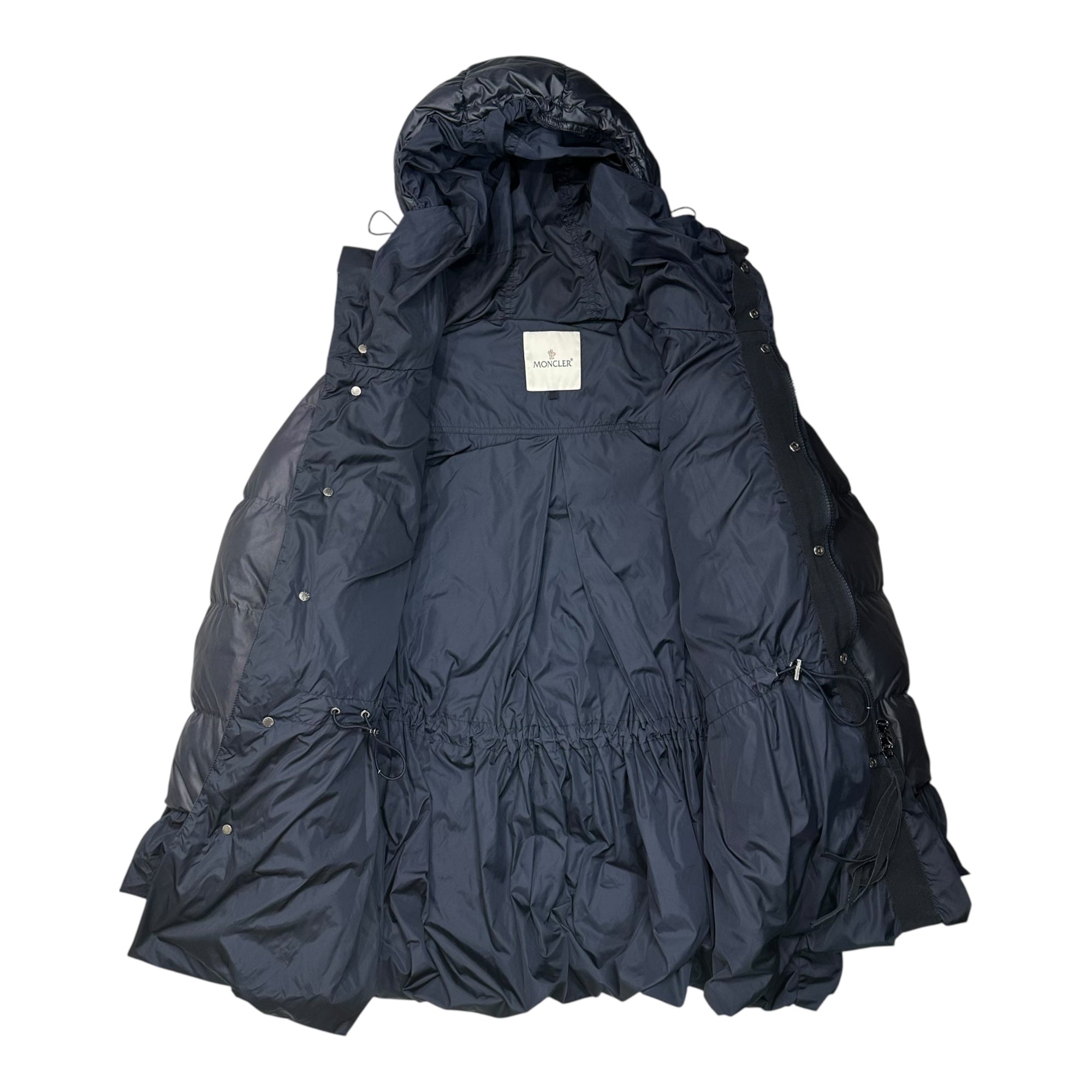 MONCLER×sacai(モンクレール×サカイ) SERI Frill Down Jacket セリ フリル 切替 ダウン ジャケット 2209S4630705 4 ネイビー
