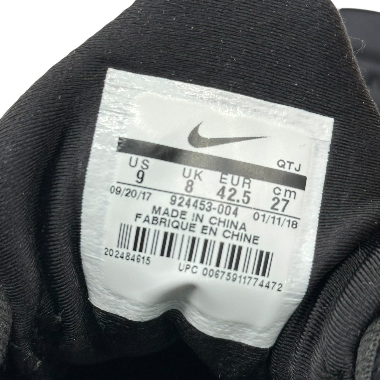 NIKE(ナイキ) AirVaporMax Plus Triple Black エア ヴェイパー マックス トリプルブラック 924453-004 27.0cm ブラック スニーカー