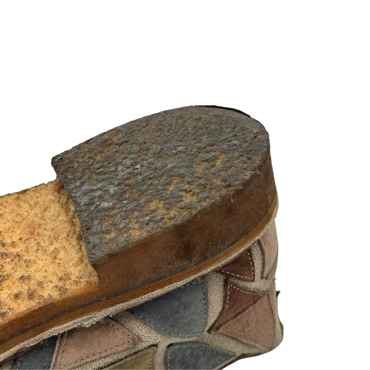 COMME des GARCONS HOMME PLUS(コムデギャルソンオムプリュス) 2001AW ”Looking at different world” Patchwork Desert Boots サイケ期 パッチワーク デザート ブーツ 25cm マルチ 00's