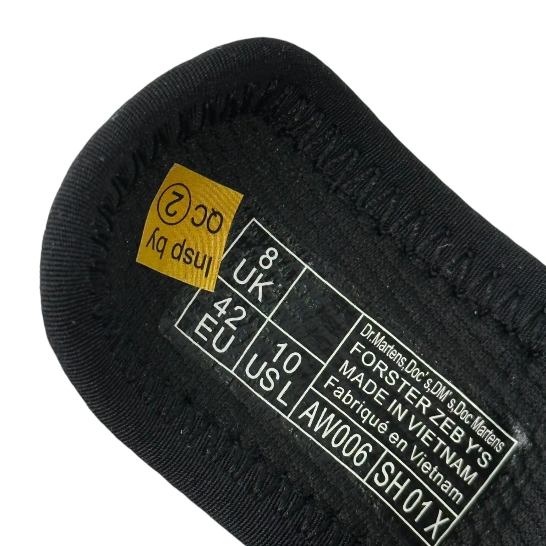 DR.MARTENS×Y's(ドクターマーチン×ワイズ) FORSTER ZEB Y's フォースター シャークソール レザー ストラップ サンダル YW-E01-700 Men's US9(27cm) ブラック コラボ