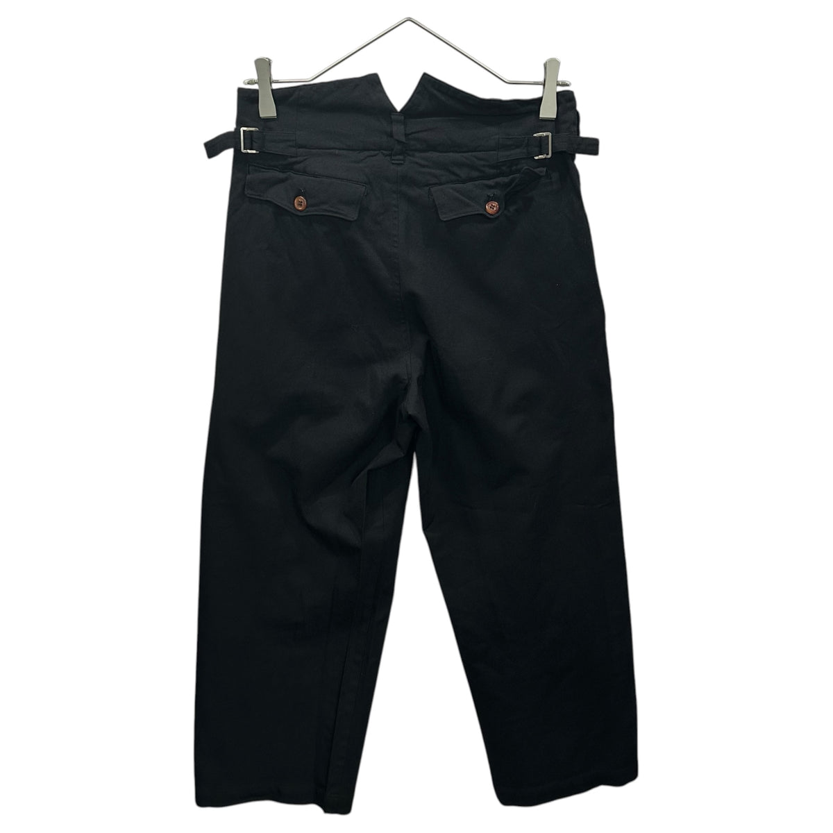 COMME des GARCONS COMME des GARCONS(コムデギャルソンコムデギャルソン) 2005SS Polyester Felted Straight-Leg Pants ポリ 縮絨 ストレート パンツ RO-P007 S ブラック AD2004