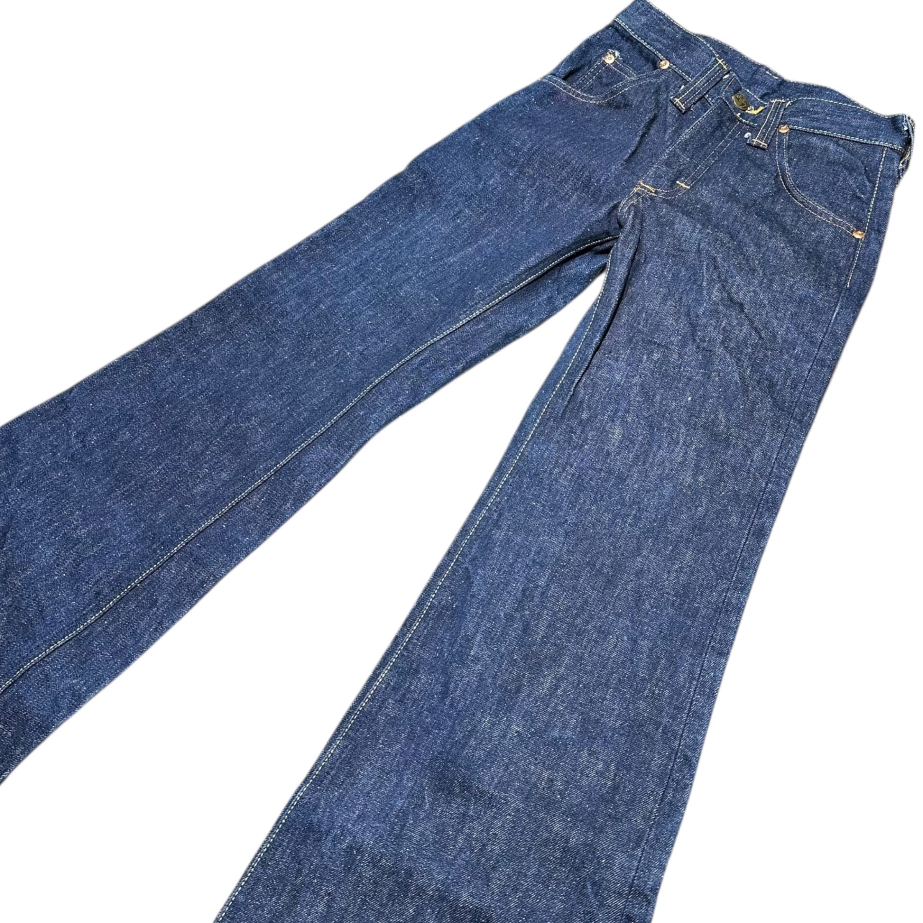 LEE(リー) 70's Belgium Made Flared Denim Pants 70年代 ベルギー製 フレア デニム パンツ  W25 L34 インディゴ ヴィンテージ 70年代 42 TALON