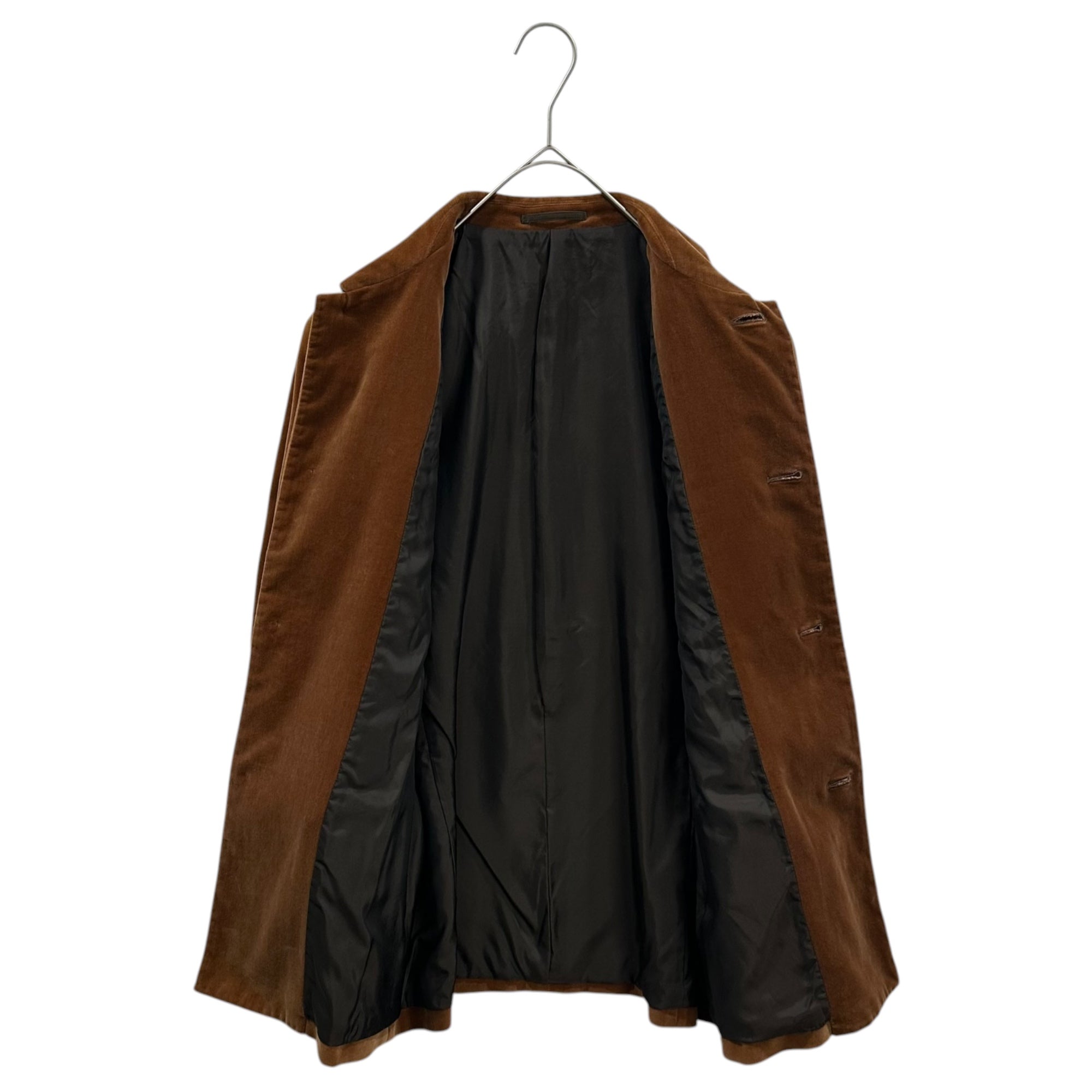 tricot COMME des GARCONS(トリココムデギャルソン) 96AW Velour 4B Jacket ベロア 4B ジャケット TJ-040330 表記無(M程度) ブラウン 90’s 90年代 アーカイブ