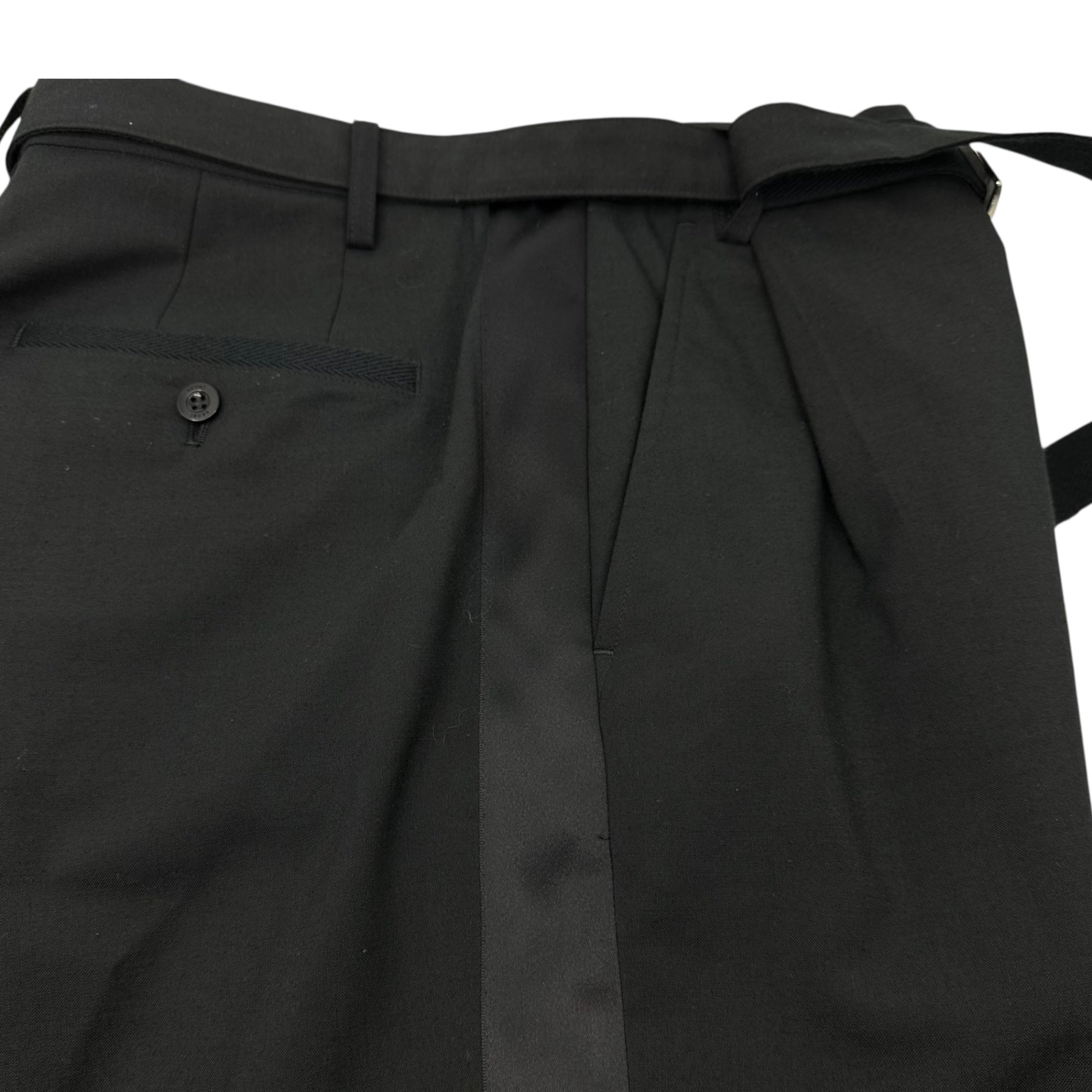 sacai(サカイ) 21SS Suiting Shorts スーチング ショーツ ハーフパンツ ベルト 21-02462M 1(S程度) ブラック