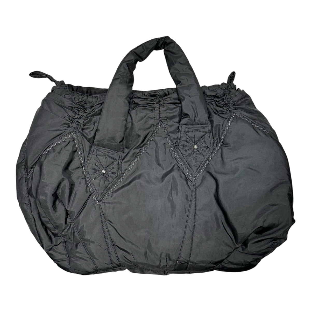 MARITHE FRANCOIS GIRBAUD(マリテフランソワジルボー) Stitched Padded Handbag ステッチ 中綿 ハンドバッグ F7-B064 ブラック
