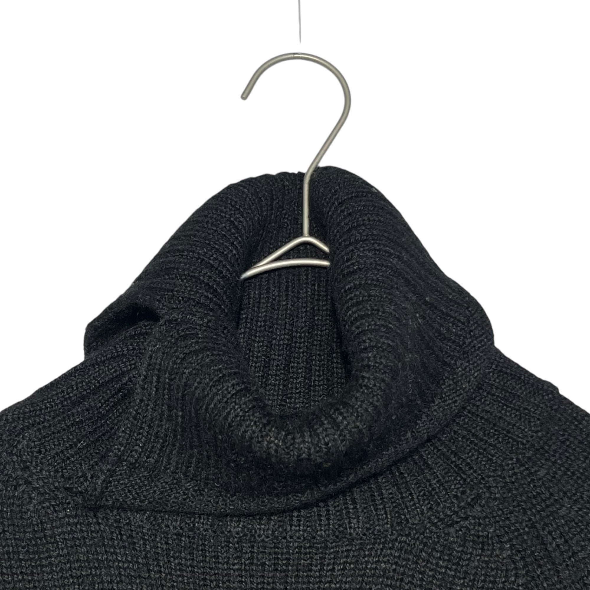 YOHJI YAMAMOTO(ヨウジヤマモト) side slit turtleneck knit pullover サイドスリット タートルネック ニット プルオーバー FX-K06-159 2(M) ブラック