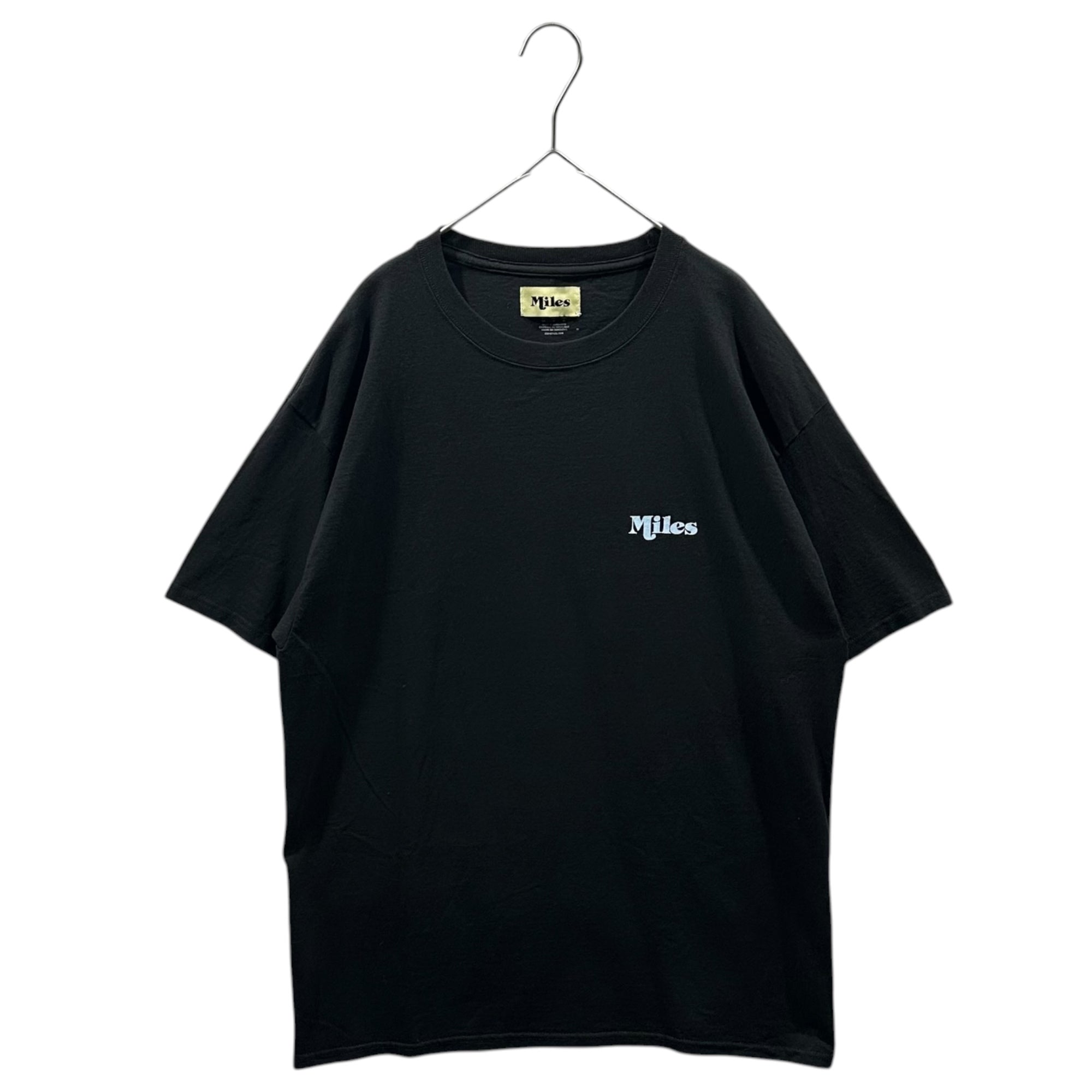 Miles×2G (マイルズ×2G) Logo Print S/S T-Shirt ロゴ プリント 半袖 Tシャツ L ブラック 空山基 ロゴ デザイン Championボディ
