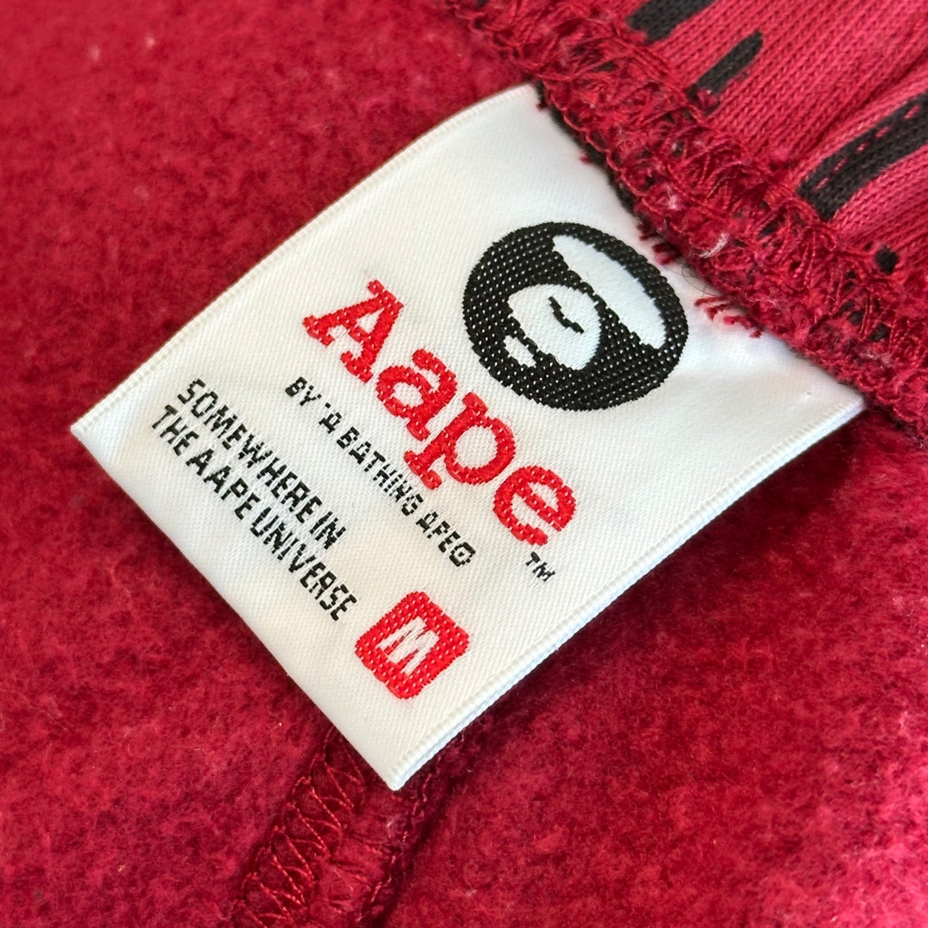 AAPE BY A BATHING APE(エーエイプバイアベイシングエイプ)   All-over print sweatpants 総柄 スウェット パンツ AAPPTM6796XXH M レッド
