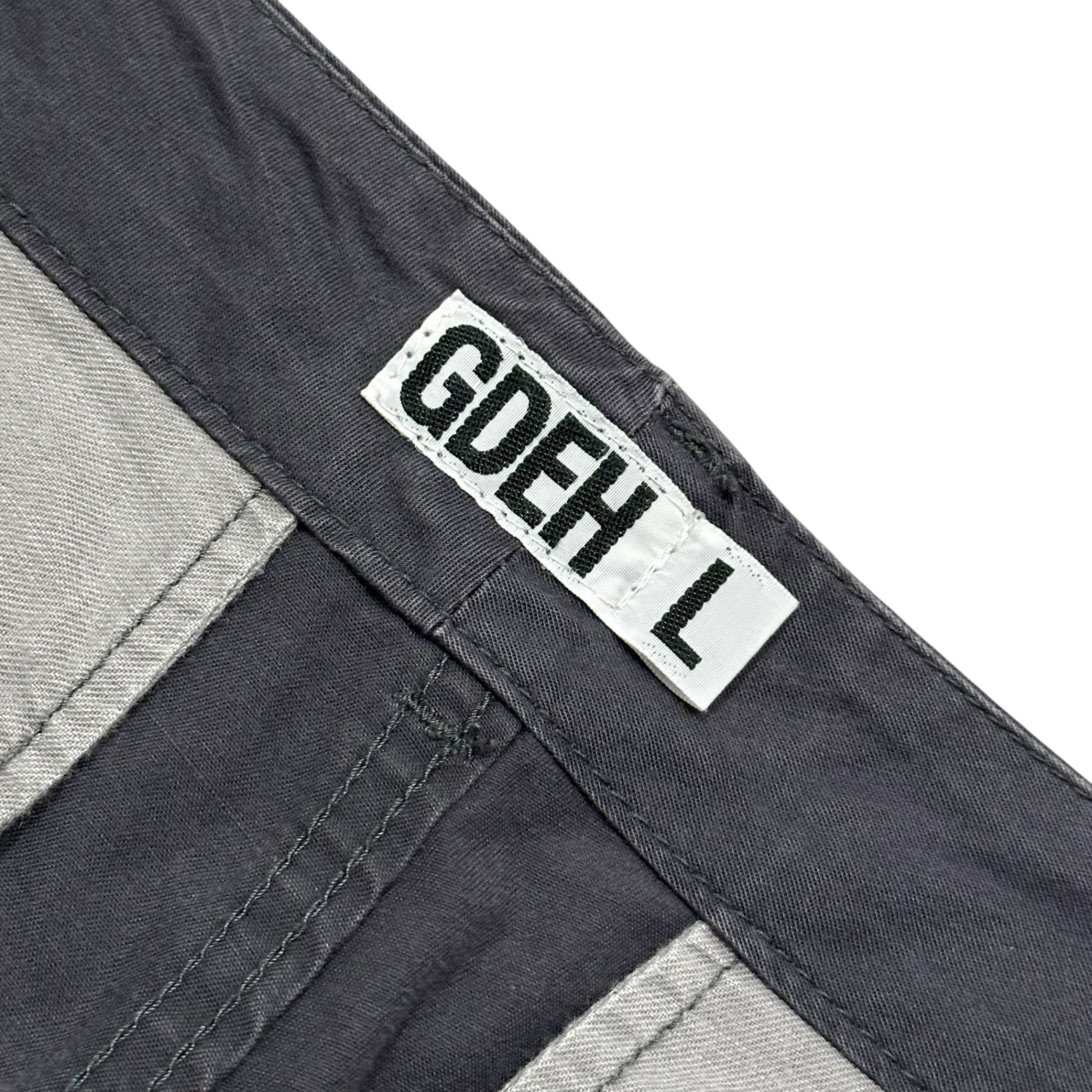 GOODENOUGH(グッドイナフ) 90~00's Drawstring Hem Cotton Pants 裾 ドローコード コットン パンツ L グレー 90年後半～2000年初期 アーカイブ