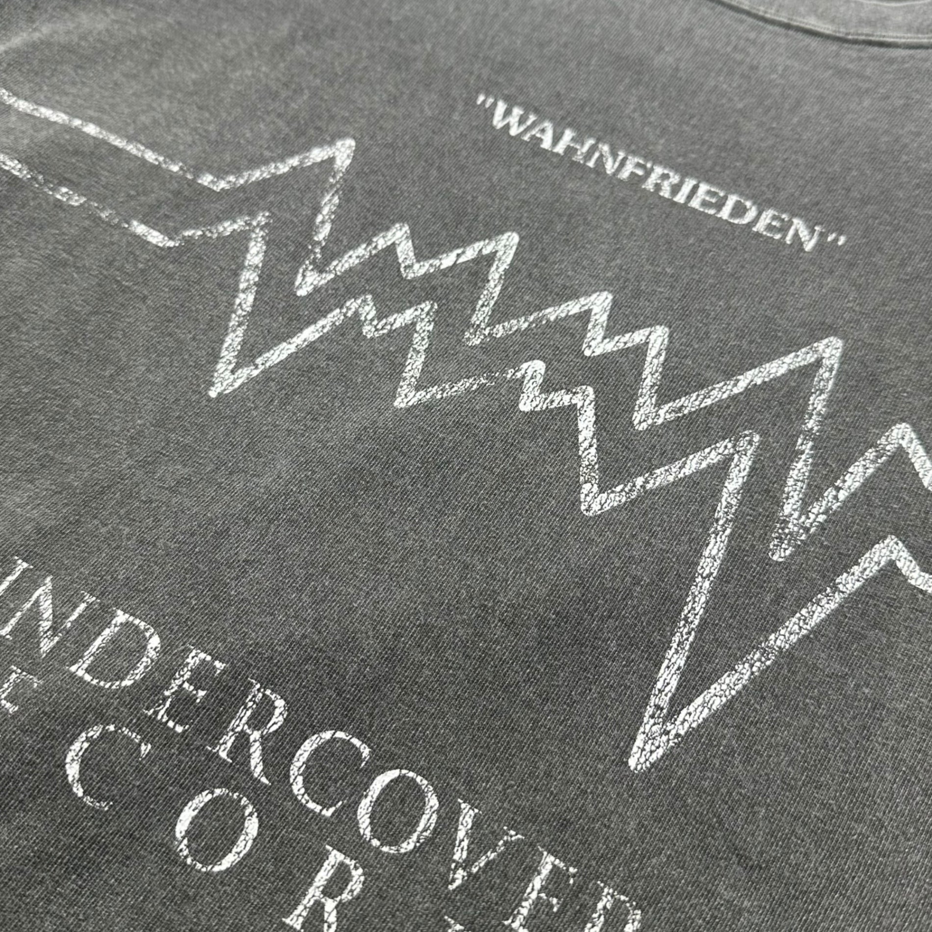 UNDERCOVER(アンダーカバー) 24SS UC RECORDS TEE グラフィック フェード加工 半袖 Tシャツ UC1D9810-3 3 グレー
