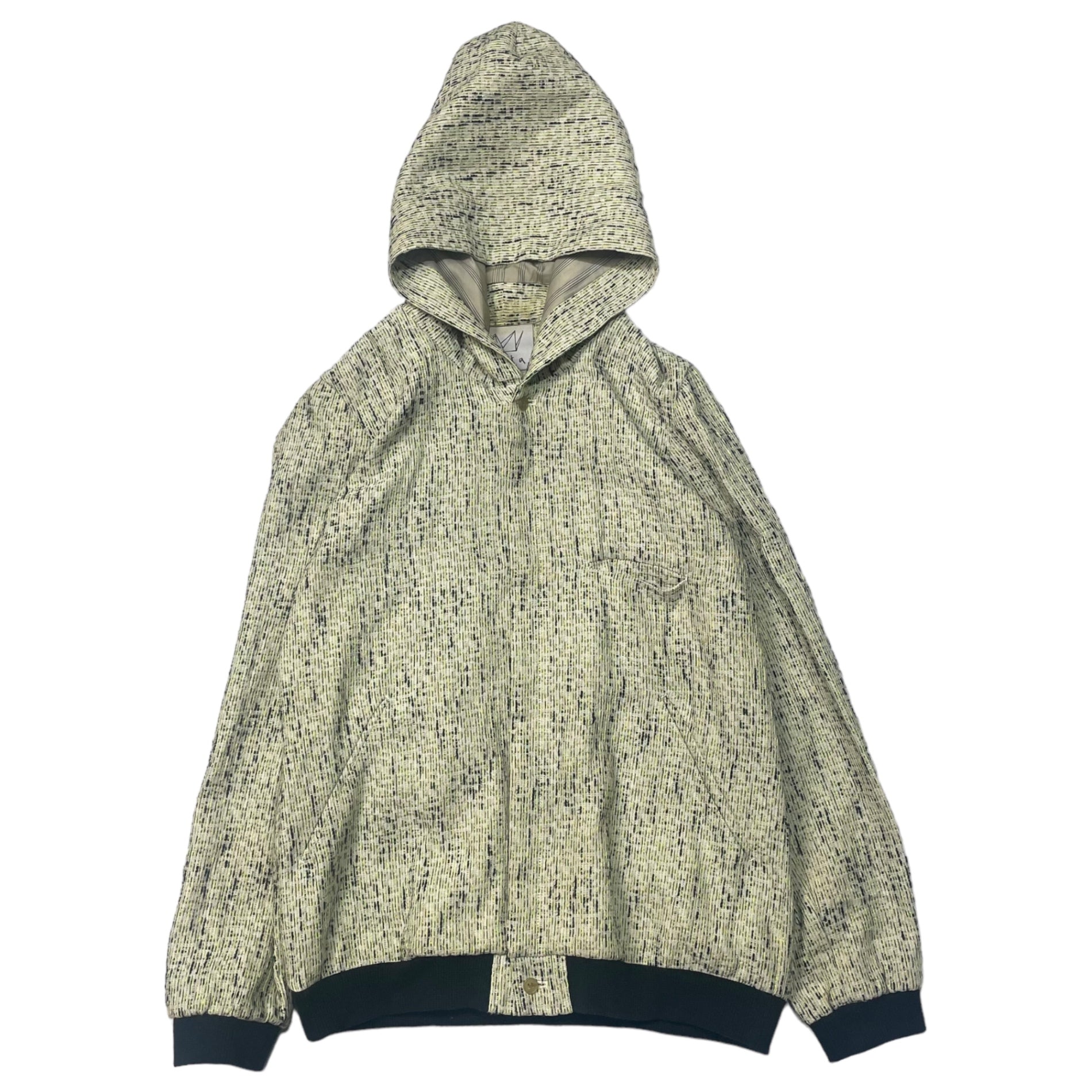 ohta(オオタ) 13SS cotton poly hooded jacket コットンポリ フーデッド ジャケット 13SS-JM-00K SIZE MS アイボリー×ライトグリーン×ブラック