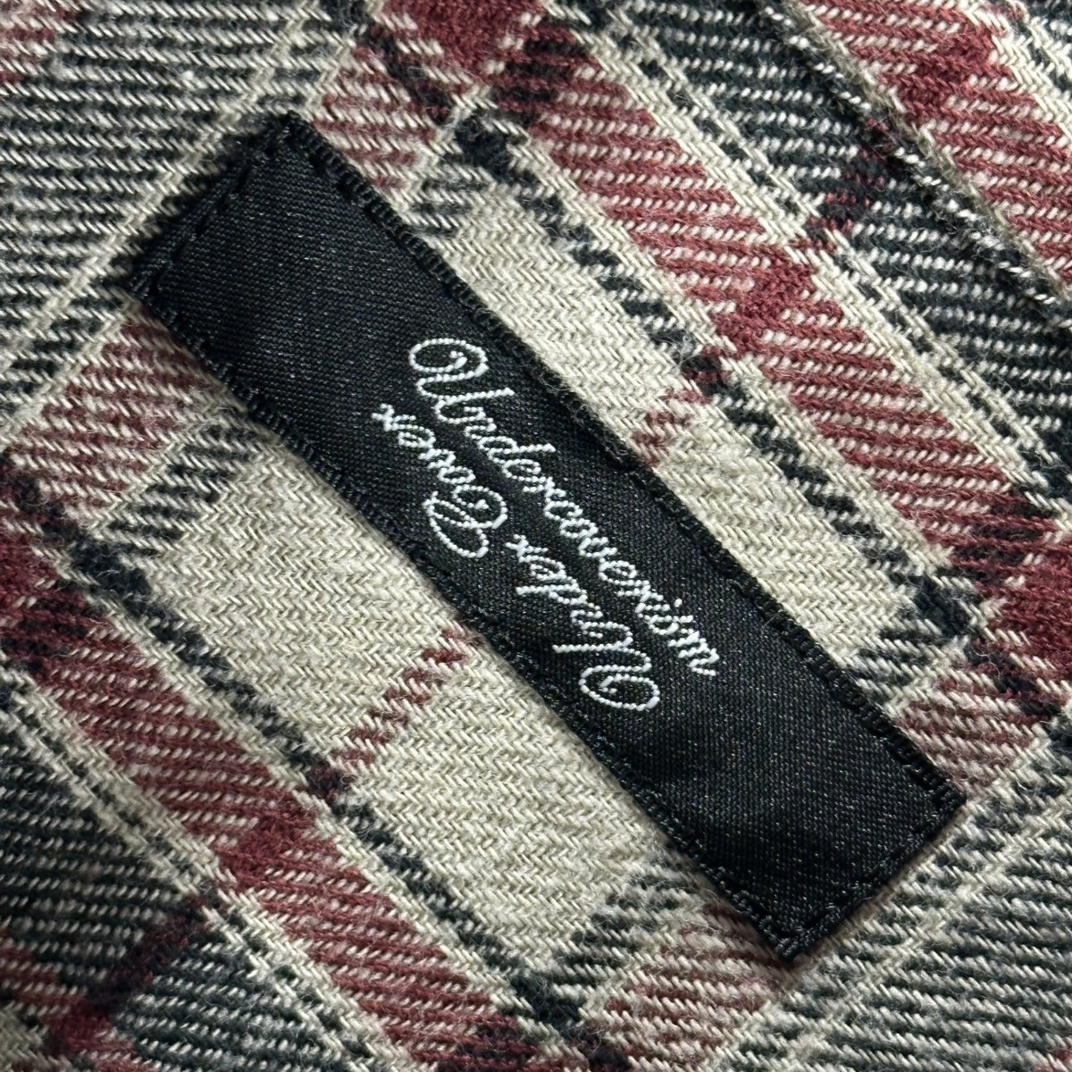 UNDERCOVERISM(アンダーカバイズム) 2008AW Zip-Sleeve Plaid Flannel Shirt 袖ジップ チェック フランネル シャツ B4409 2 ベージュ×レッド ネルシャツ