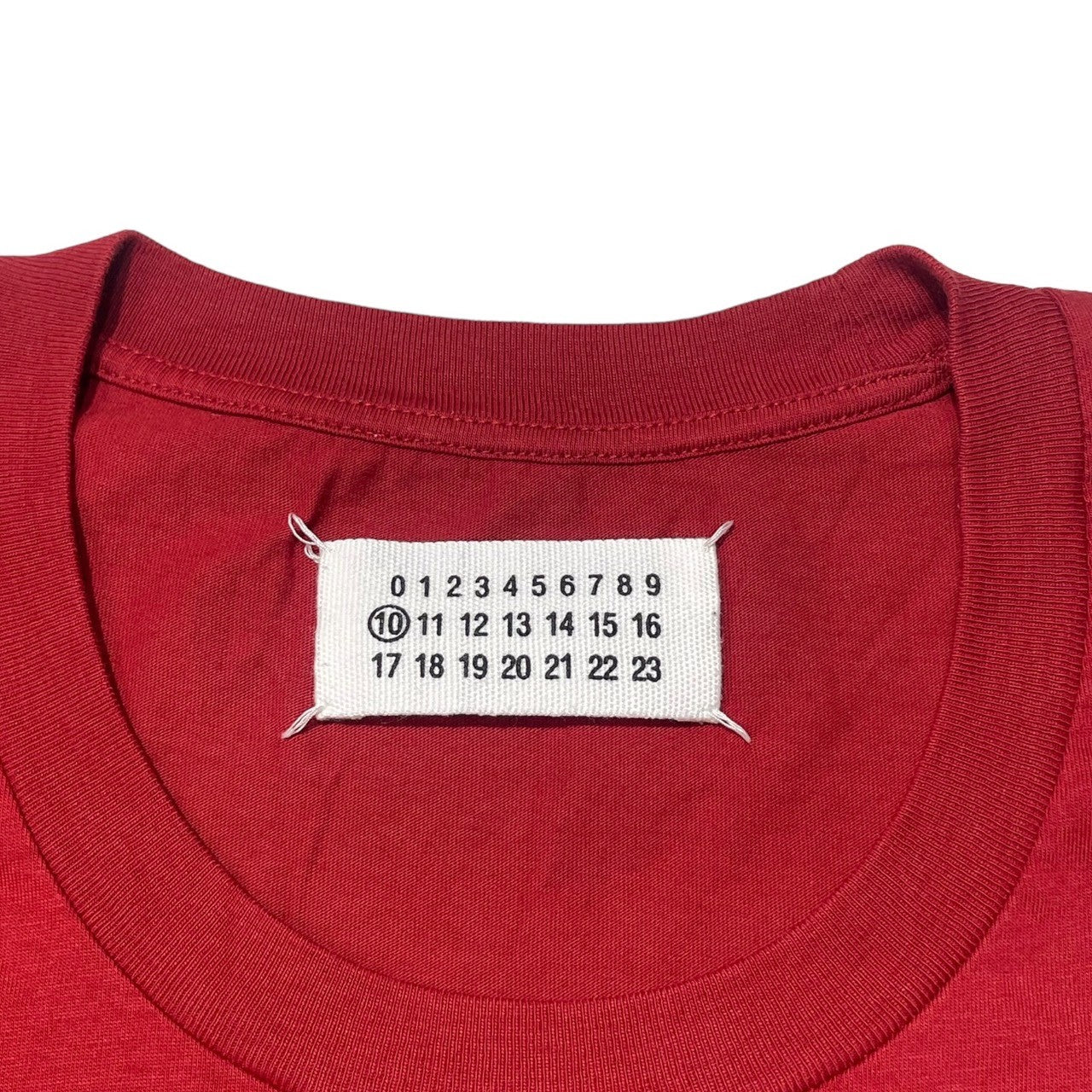 MAISON MARGIELA(メゾンマルジェラ) 15SS Crew neck S/S T-shirt クルーネック 半袖 Tシャツ S30GC0504 46(M程度) レッド