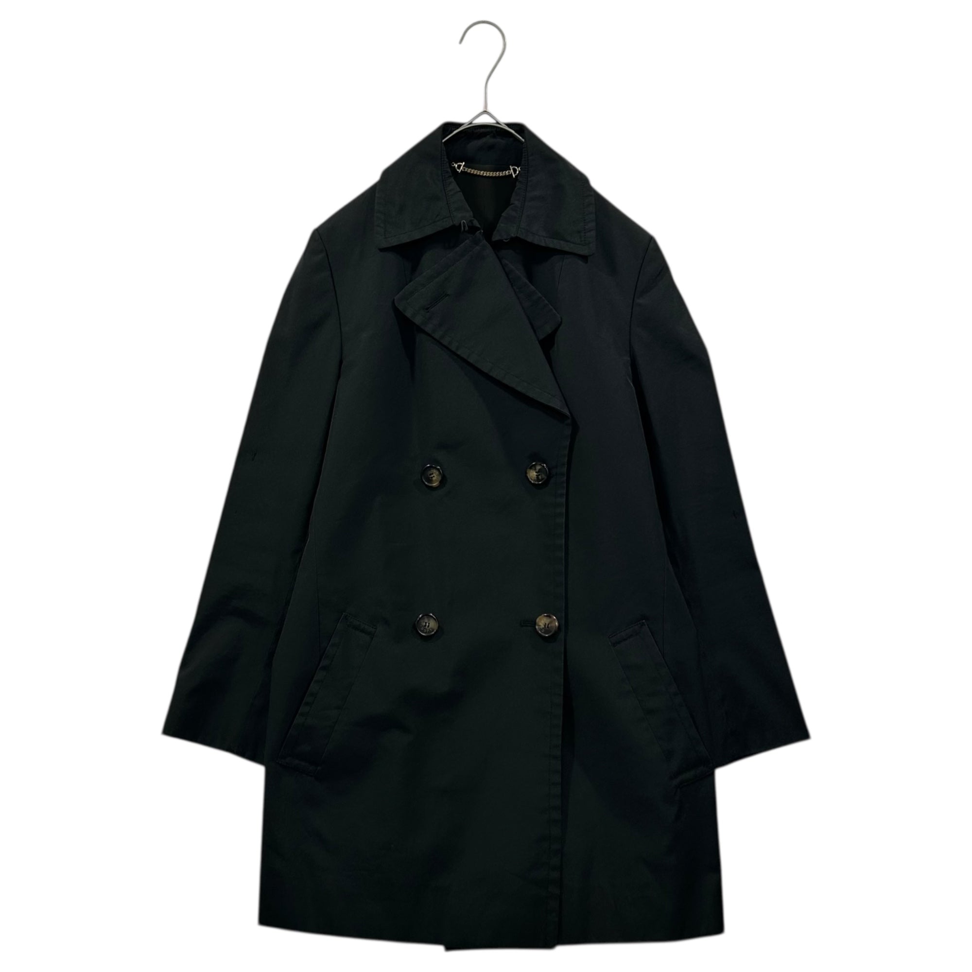 GUCCI(グッチ) 1997 By TOM FORD Short Silk-Blend Trench Coat トムフォード期 シルク混 トレンチ ショート コート 38(M程度) ブラック 90年代 90's