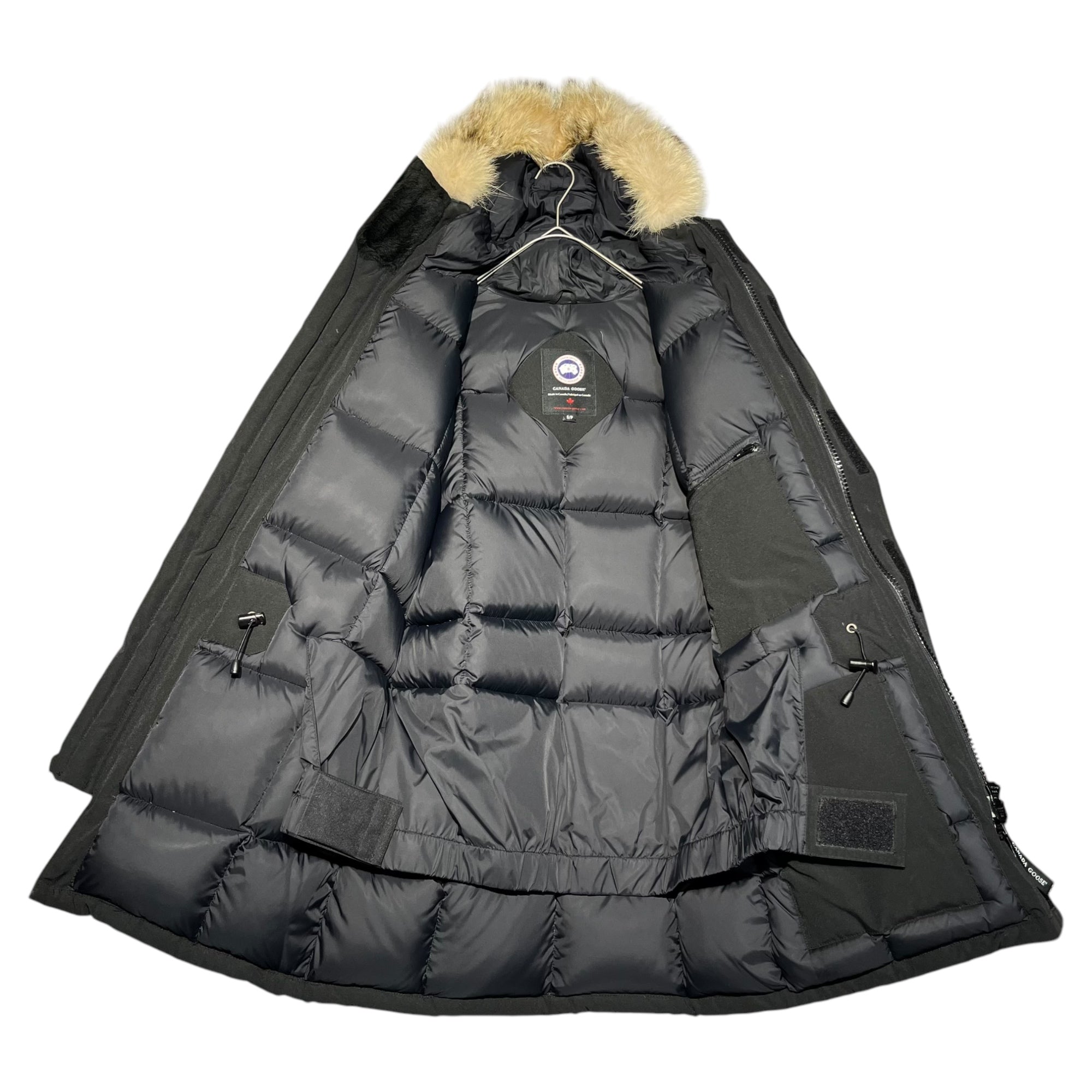 CANADA GOOSE(カナダグース) EXPEDITION PARKA エクスペディション パーカー 4565JM S ブラック コヨーテ ファー フーデット ダウン ジャケット