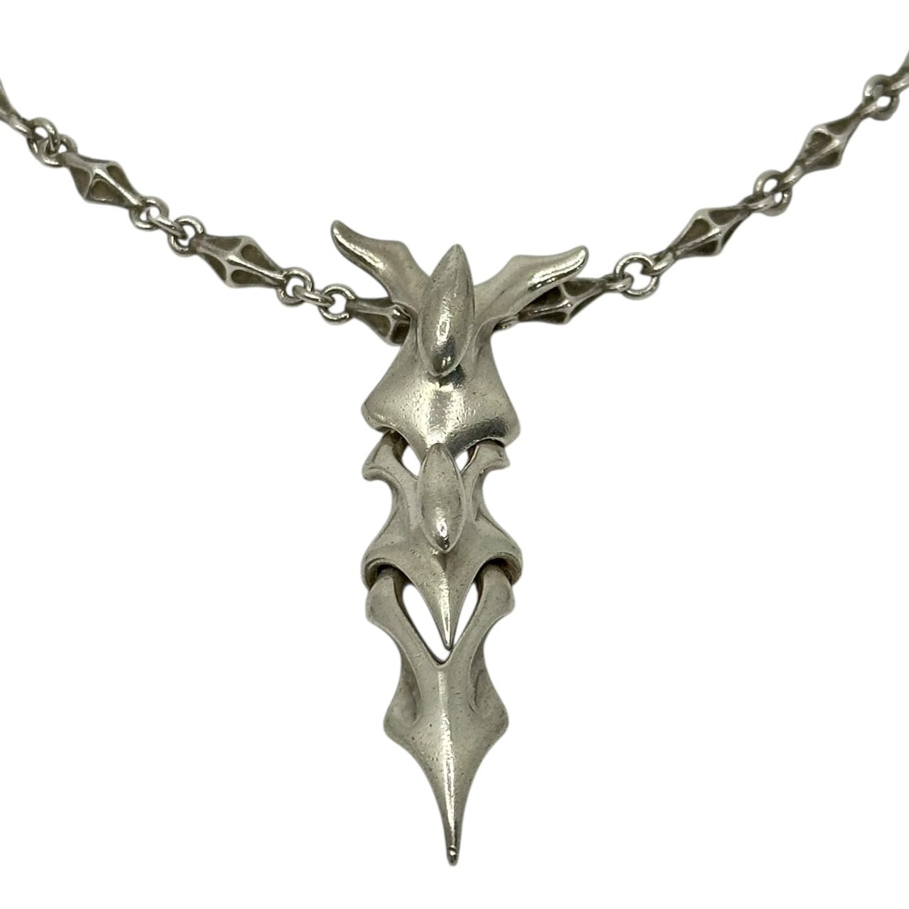Bloody Mary(ブラッディマリー) Sushumna Pendant Large & Tiny Bone Chain 50cm スシュムナー ペンダント ラージ ＆ タイニー ボーン チェーン 50cm シルバー BM 刻印 旧型 ネックレス セット