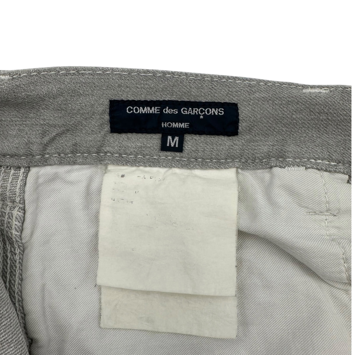 COMME des GARCONS HOMME(コムデギャルソンオム) Cotton Painter Denim Pants コットン ペインター デニム パンツ 表記消(M程度) ライトグレー