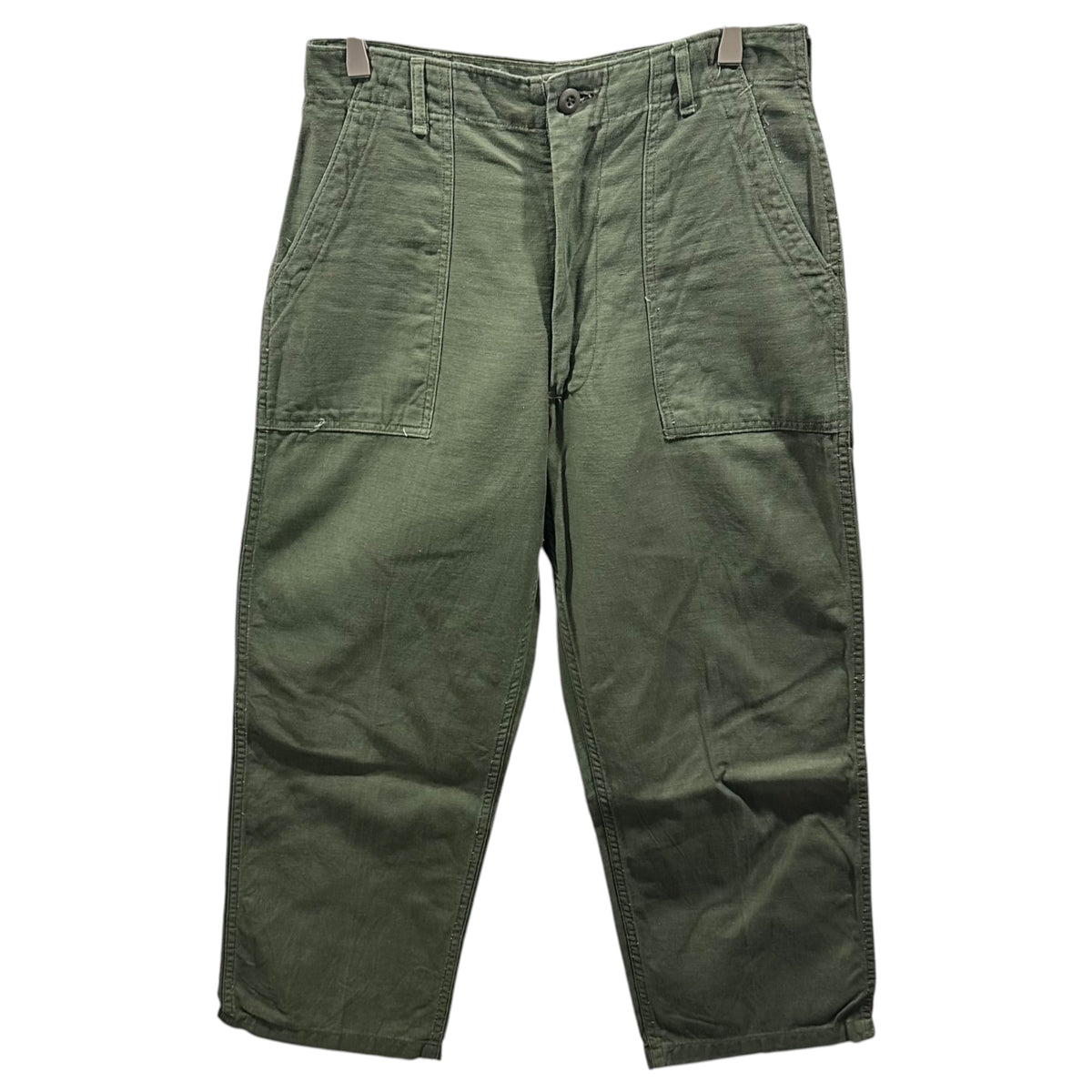 US ARMY(アメリカ軍) 1970's TROUSERS, MEN'S, COTTON SATEEN OG-107, TYPE 1 ベイカー パンツ 8405-782-3170 32×29 オリーブ 1971年製 70年代 ヴィンテージ ミリタリー