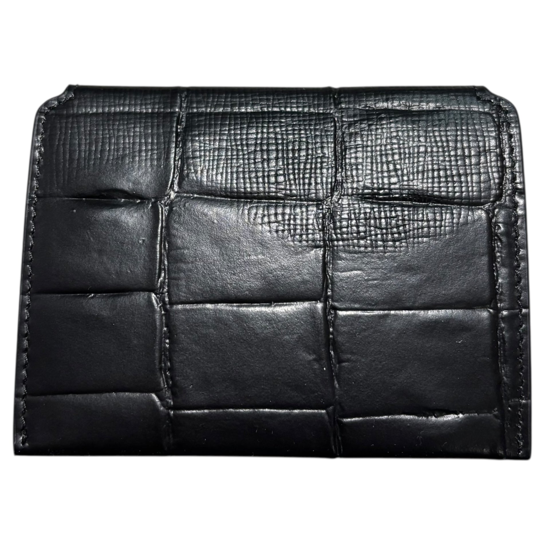 MAISON MARGIELA(メゾンマルジェラ) 24AW Crocodile Embossed Leather Card Case クロコ 型押し レザー カード ケース SA2VX0001 ブラック