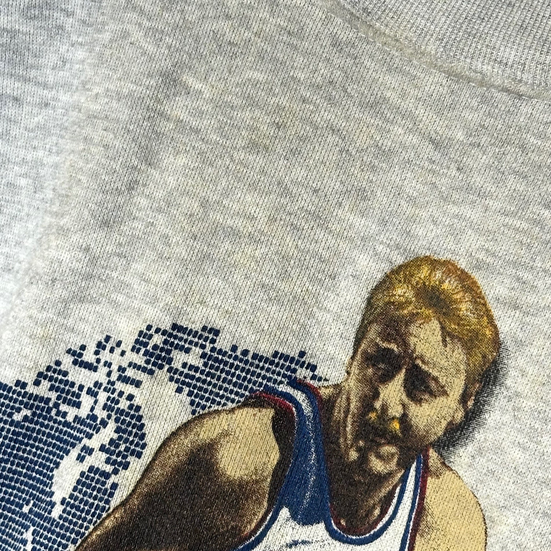 VINTAGE(ヴィンテージ) 90's ”Larry Bird” USA DREAM チーム Print sweatshirt 90年代 ラリーバード ドリーム チーム プリント スウェット NBA L グレー SALEM SPORTS WEARボディ バスケットボール