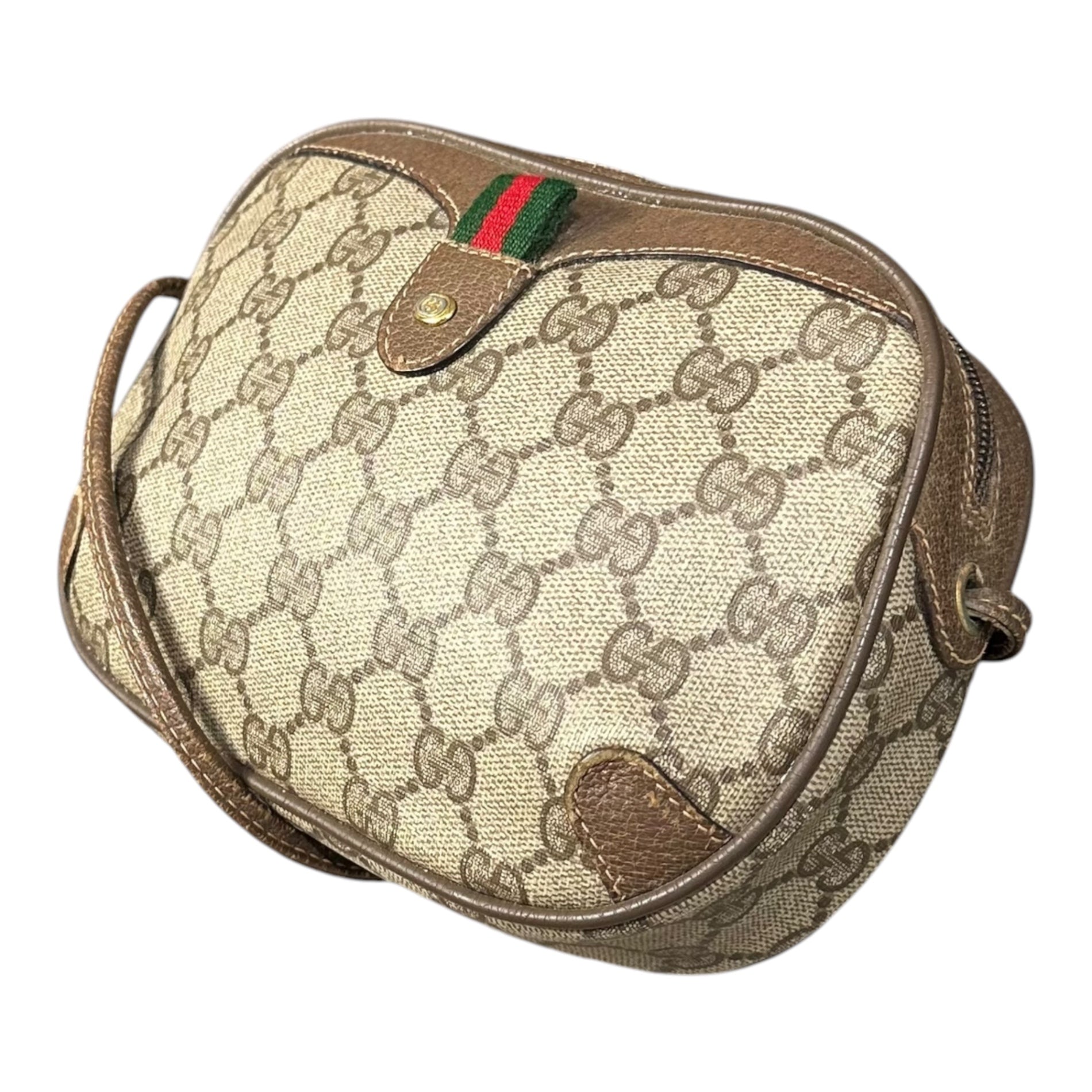 GUCCI(グッチ) 1970's~1980's GG Plus Sherry Line Shoulder Bag GGプラス シェリーライン ショルダー バッグ 89.02.066 ベージュ 70年代～80年代 ヴィンテージ OLD