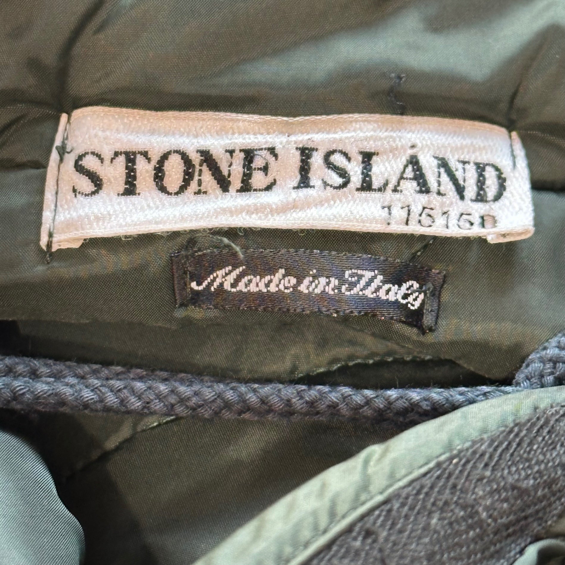 STONE ISLAND(ストーンアイランド) 2000AW 3WAY Nylam Jacket ナイラム ジャケット ライナー付 33154Q42/A M ブラック 00's マウンテンパーカー キルティング 稀少品 アーカイブ