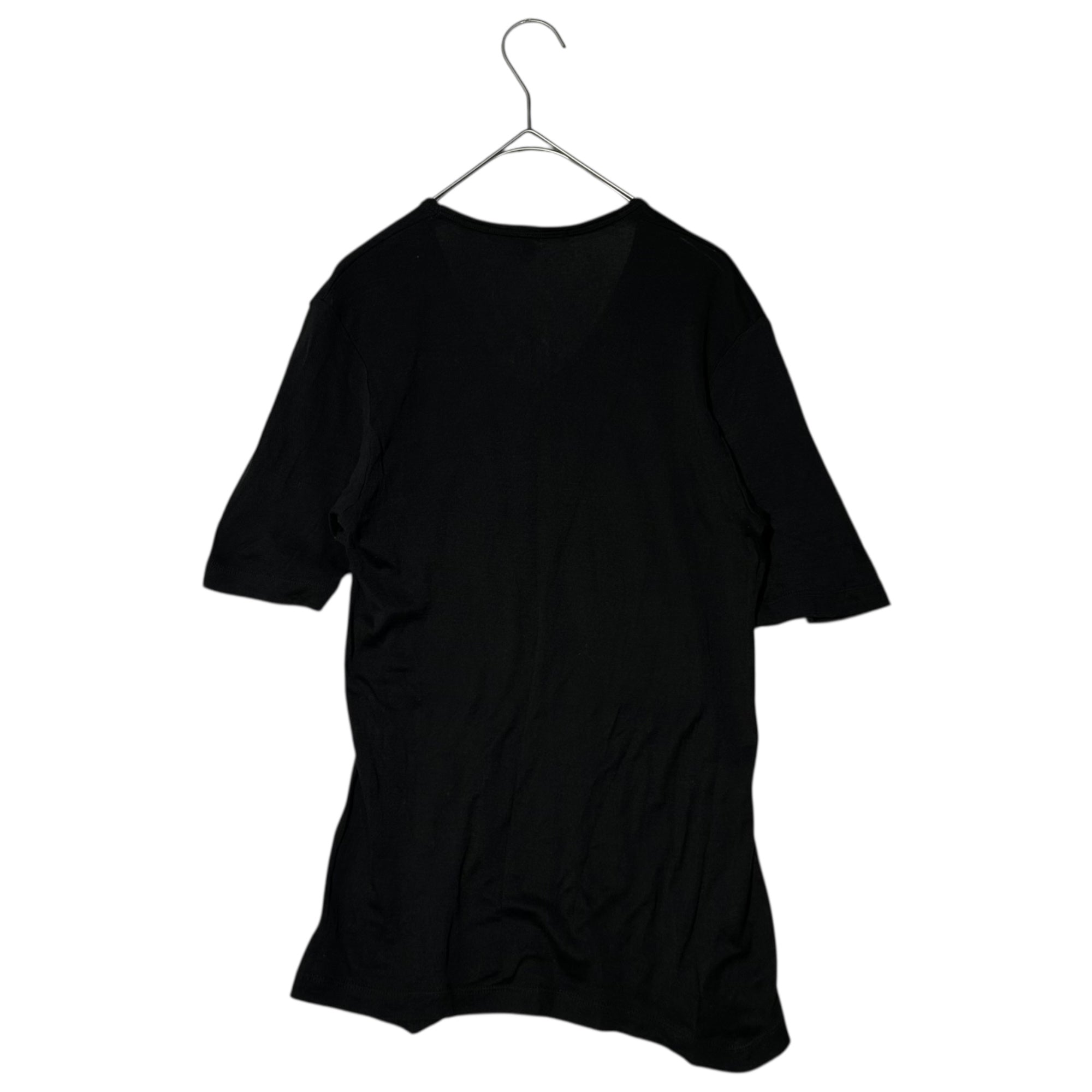 GUCCI(グッチ) V-neck Short Sleeve Knit Sewn Cut and Sewn Vネック ショートスリーブ ニットソー カットソー S ブラック