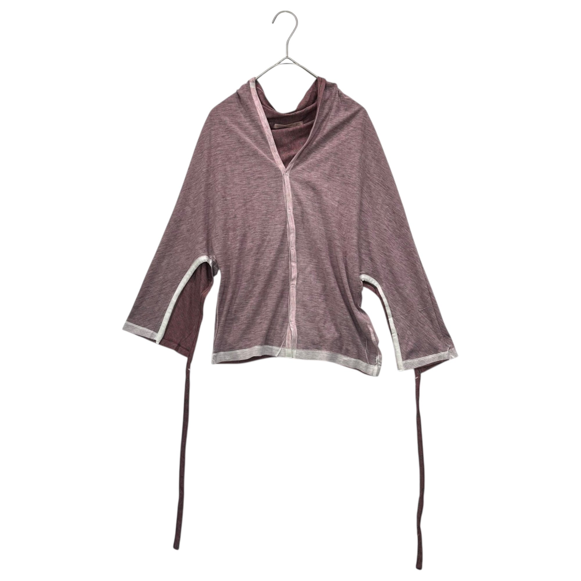 Y's(ワイズ) Inside-Out Komon L/S Cardigan インサイドアウト 小紋柄 長袖 カーディガン YX-T56-972 3(L) パープル