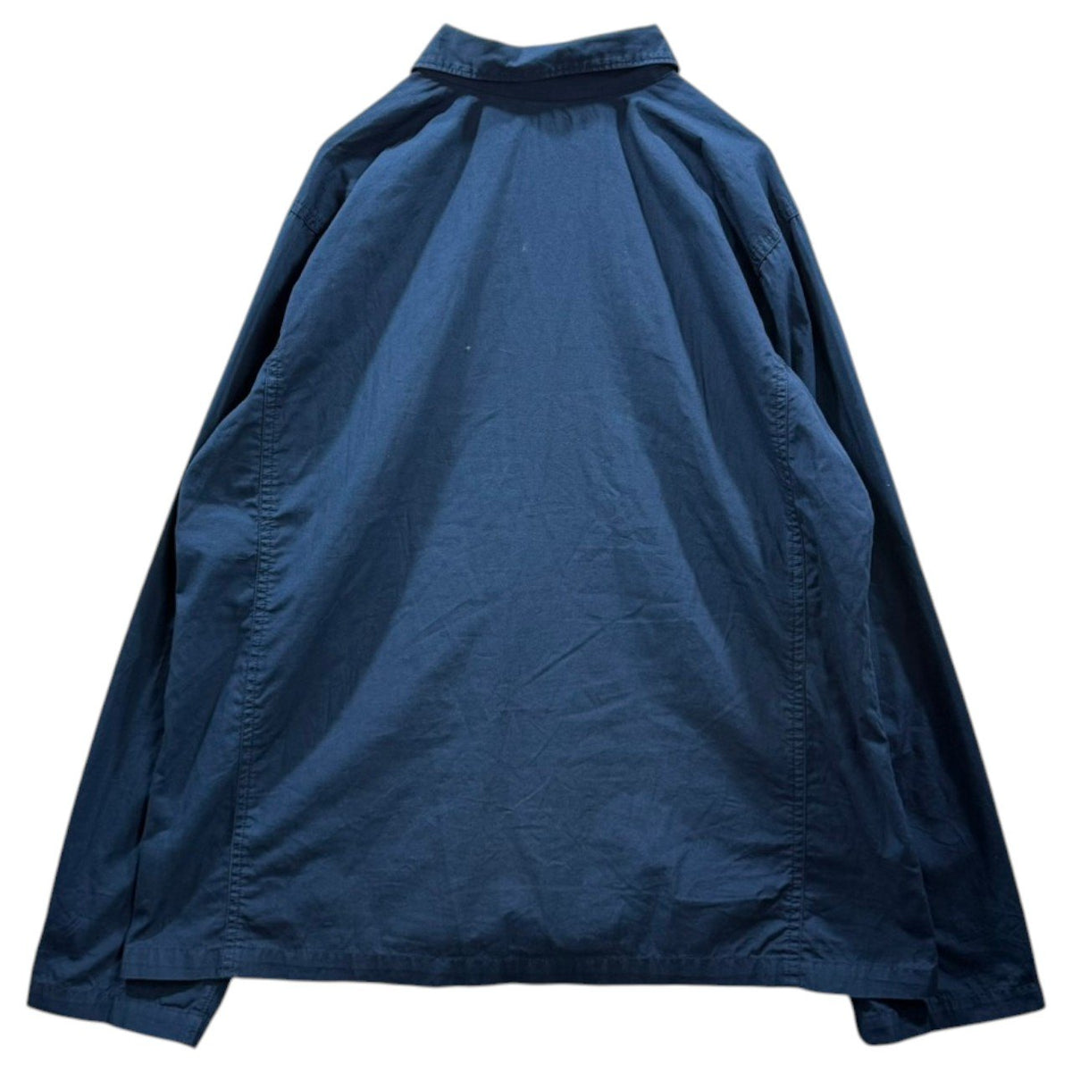 COMME des GARCONS COMME des GARCONS(コムデギャルソンコムデギャルソン) 2002SS Garment-Dyed Pullover Regular-Collar Shirt 製品染め プルオーバー レギュラー カラー シャツ S10B001 S ネイビー 00s アーカイブ