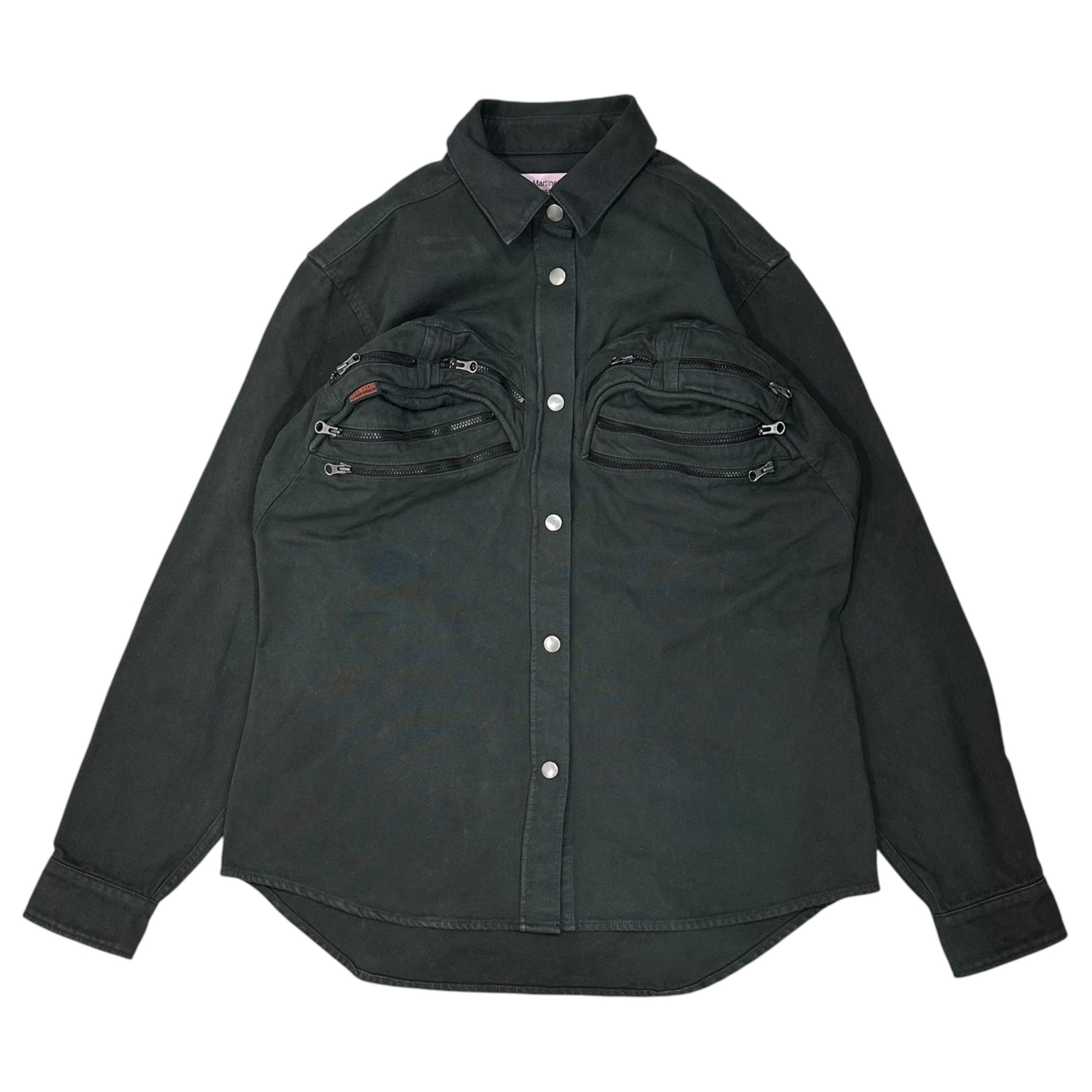 MARTIN ROSE(マーティンローズ) 24AW BUMBAG SHIRT ブンバグ シャツ 484WP22414 XS ダークグリーン