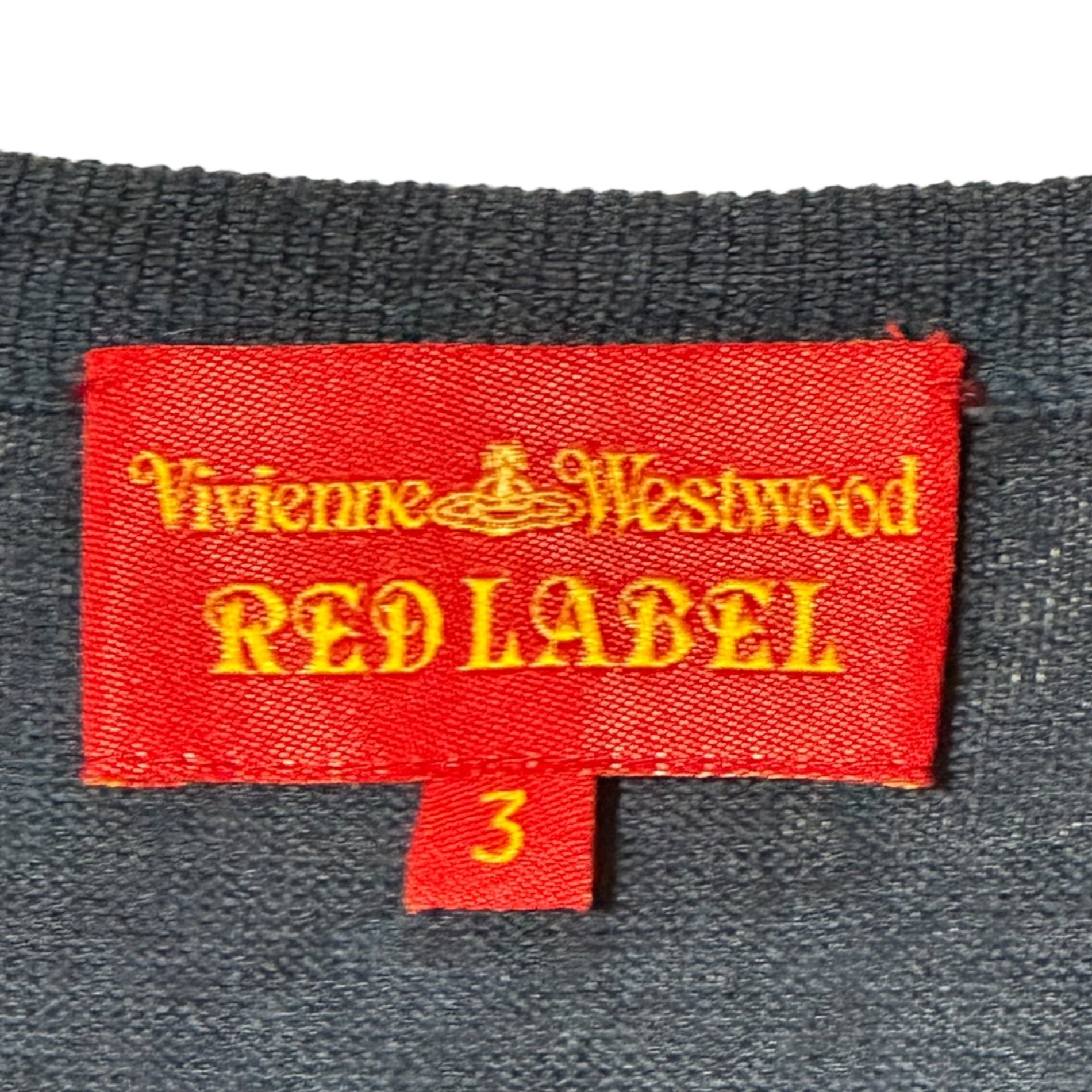 Vivienne Westwood RED LABEL(ヴィヴィアンウエストウッドレッドレーベル) Obrogo Crew Neck Wool Cardigan オーブロゴ クルーネック ウール カーディガン 16-03-152003 3 ネイビー