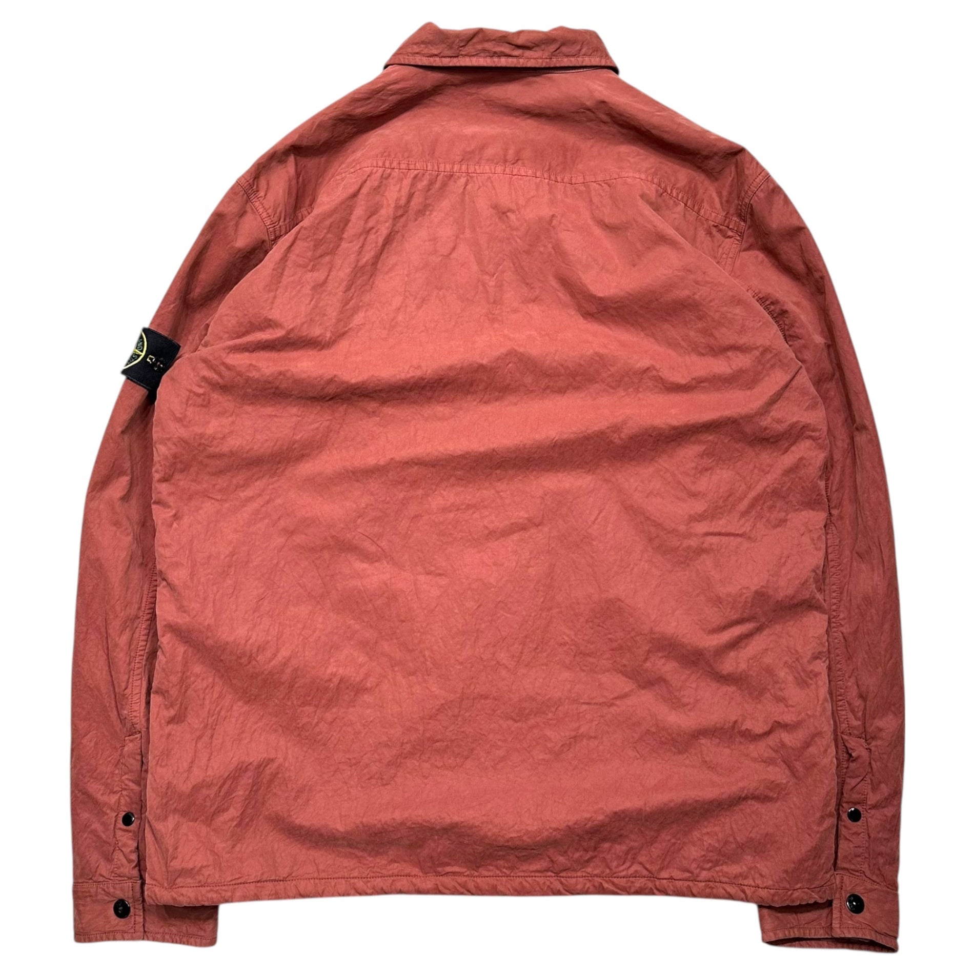 STONE ISLAND(ストーンアイランド) 06AW Garment-dyed C/N Zip-Up Jacket ガーメントダイ コットン ナイロン ジップアップ ジャケット 4515A04/92 XL レッド ブルゾン 00’s アーカイブ