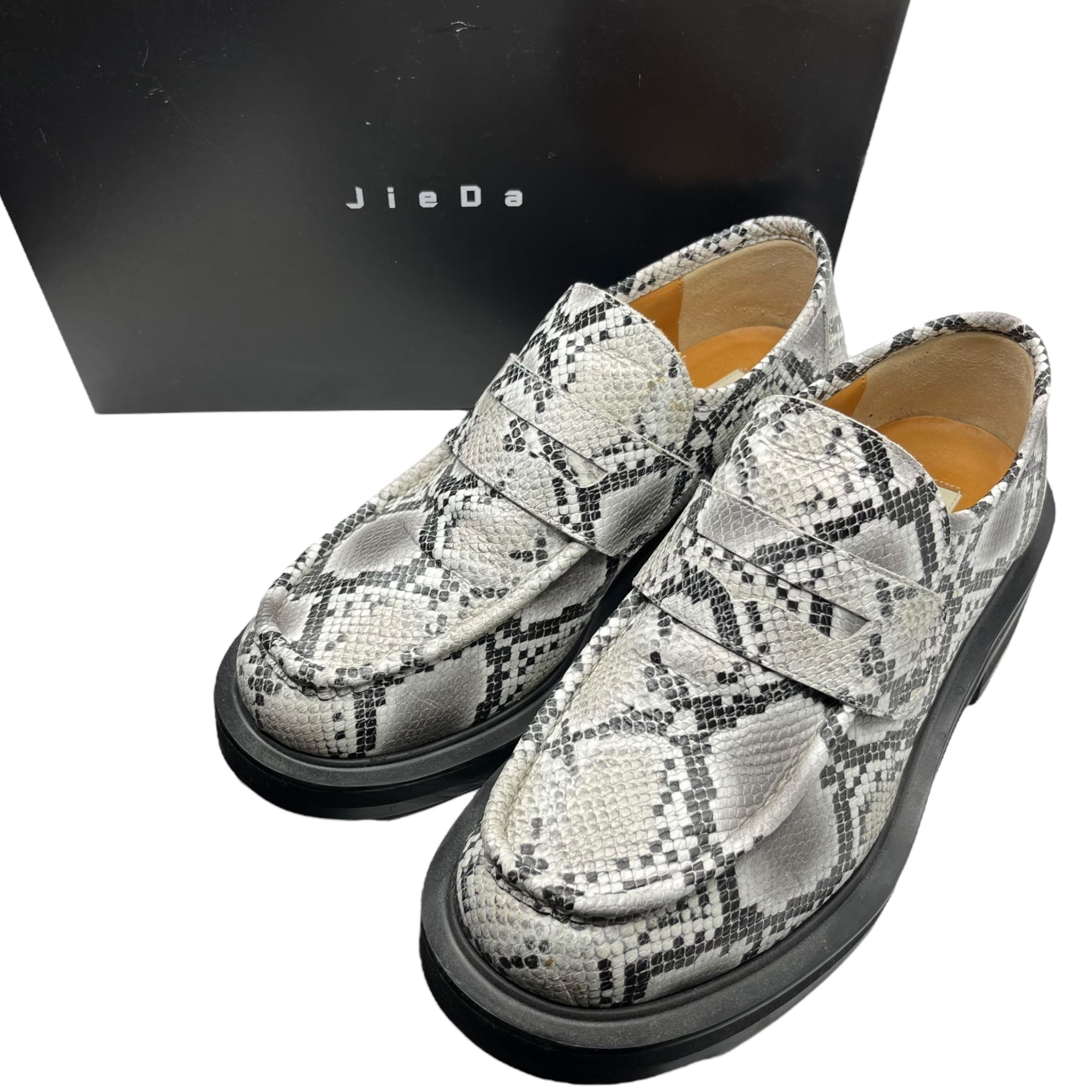 Jieda(ジエダ) 20AW Python loafers 20AW パイソン ローファー 43(27.5cm程度) グレー 箱付