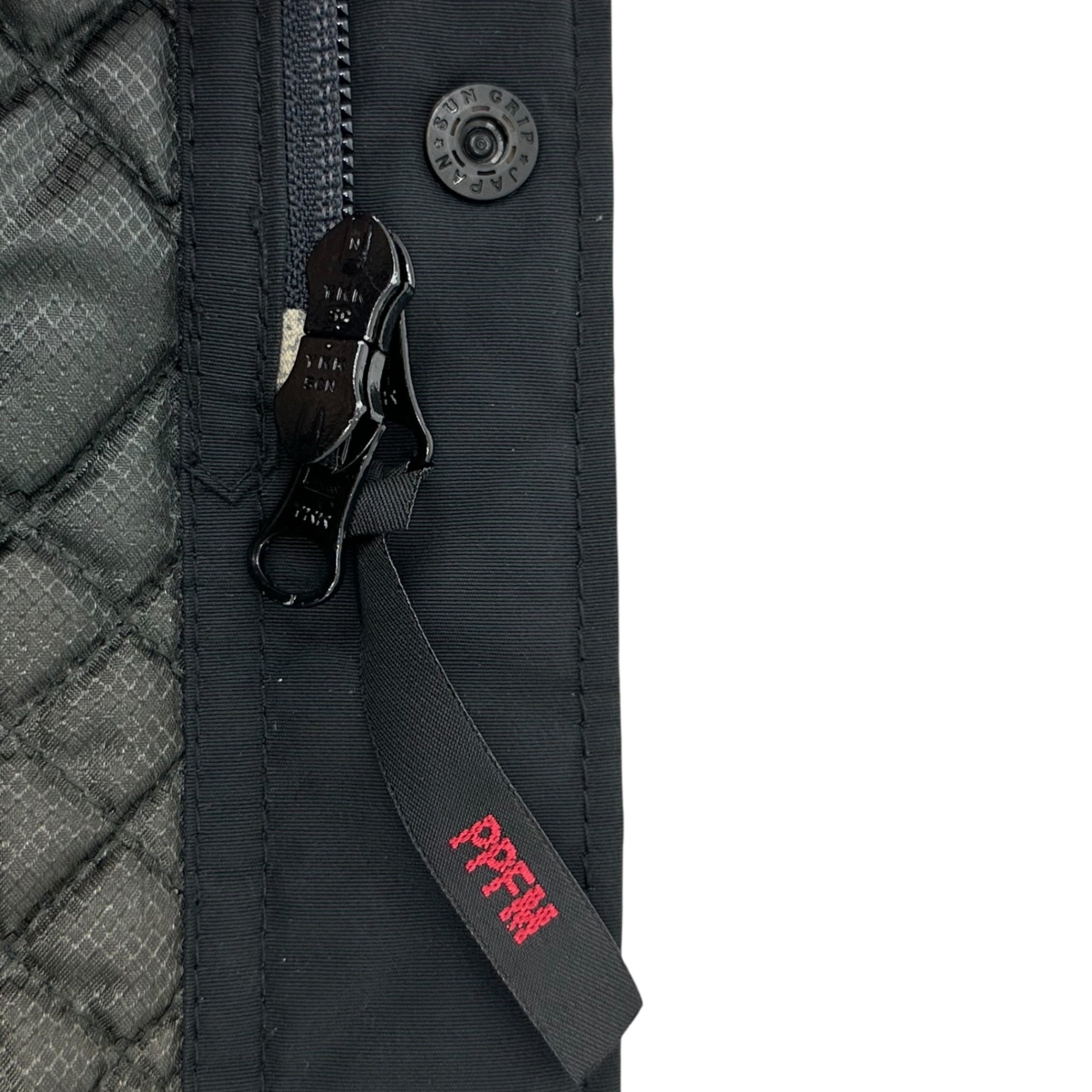 PPFM(ピーピーエフエム) 00's  Vintage Multifunctional Nylon Tech Interior Quilted Tactical Jacket 00年代 ヴィンテージ 多機能 ナイロン テック 内側 キルティング タクティカル ジャケット 35-02MS07 M ブラック 2002年発売品 コヨーテファー付属