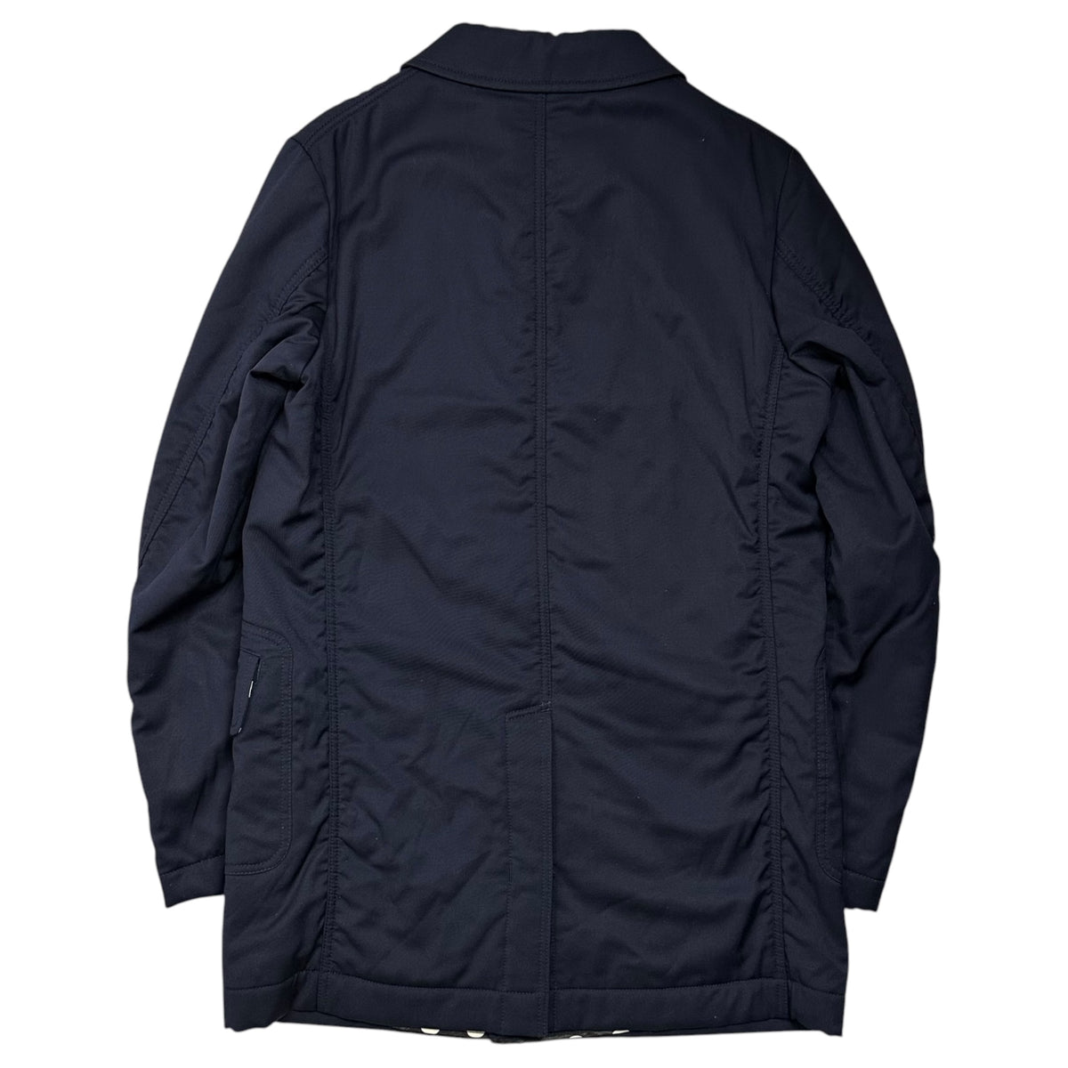 COMME des GARCONS HOMME(コムデギャルソンオム) 2014AW Dot-Lined Short Coat ドット ライニング ショート コート HN-C008 S ネイビー AD2014