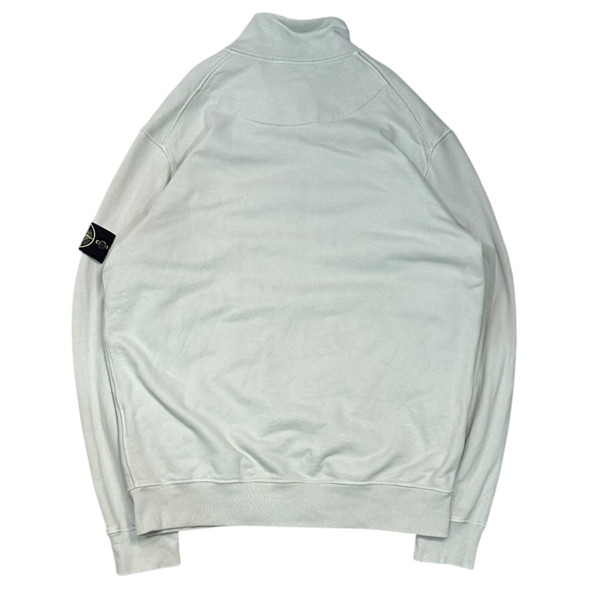STONE ISLAND(ストーンアイランド) 2022AW COTTON FLEECE GARMENT DYED FULL ZIP SWEATSHIRT コットンプリース ガーメントダイ フルジップ スウェット シャツ 771564320 XL ライトグレー ジャケット