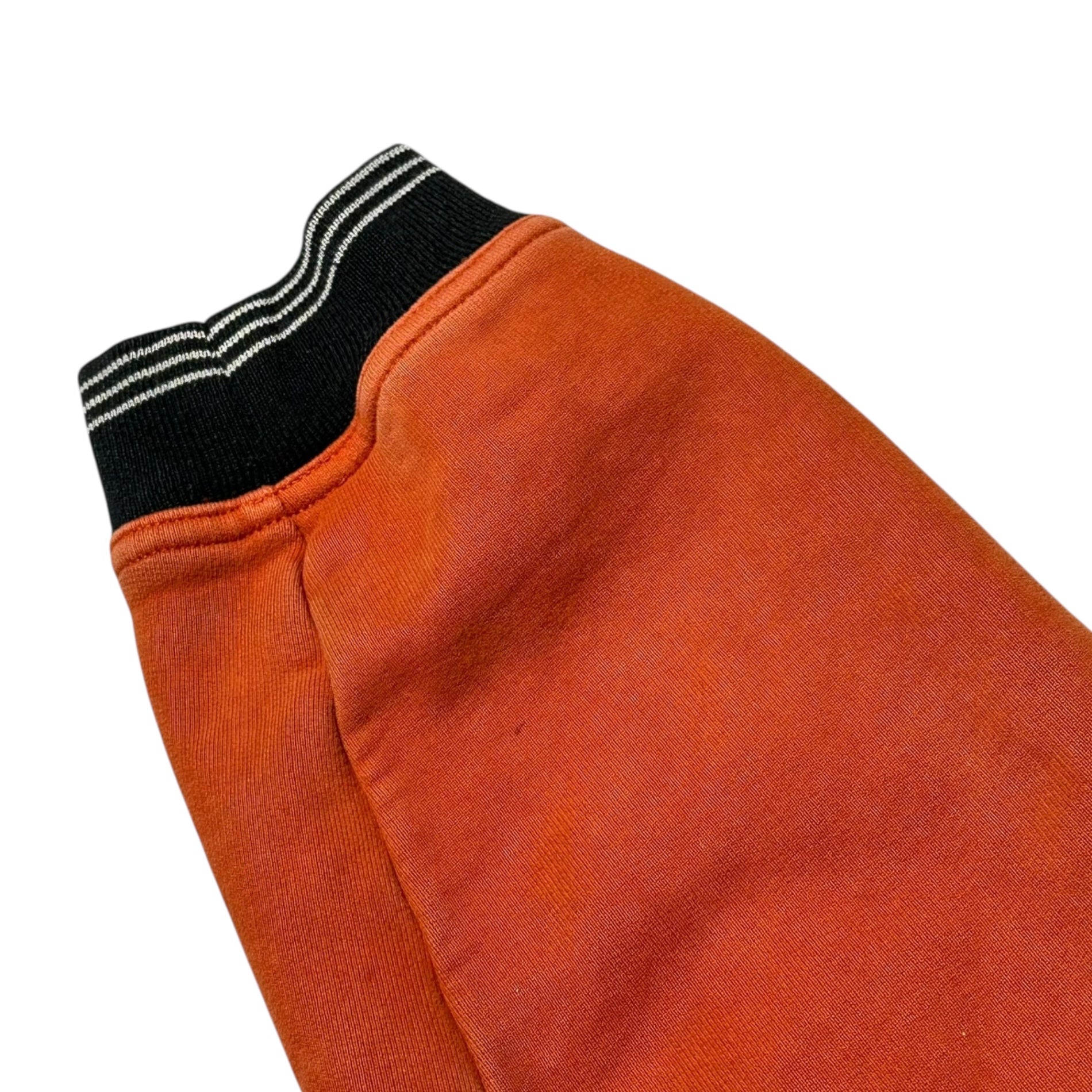 STONE ISLAND(ストーンアイランド) 00's Monochrome Patch Black Line Sweatshirt Hooded Jacket モノクロパッチ ブラックライン スウェット フーデッド ジャケット パーカー XL オレンジ