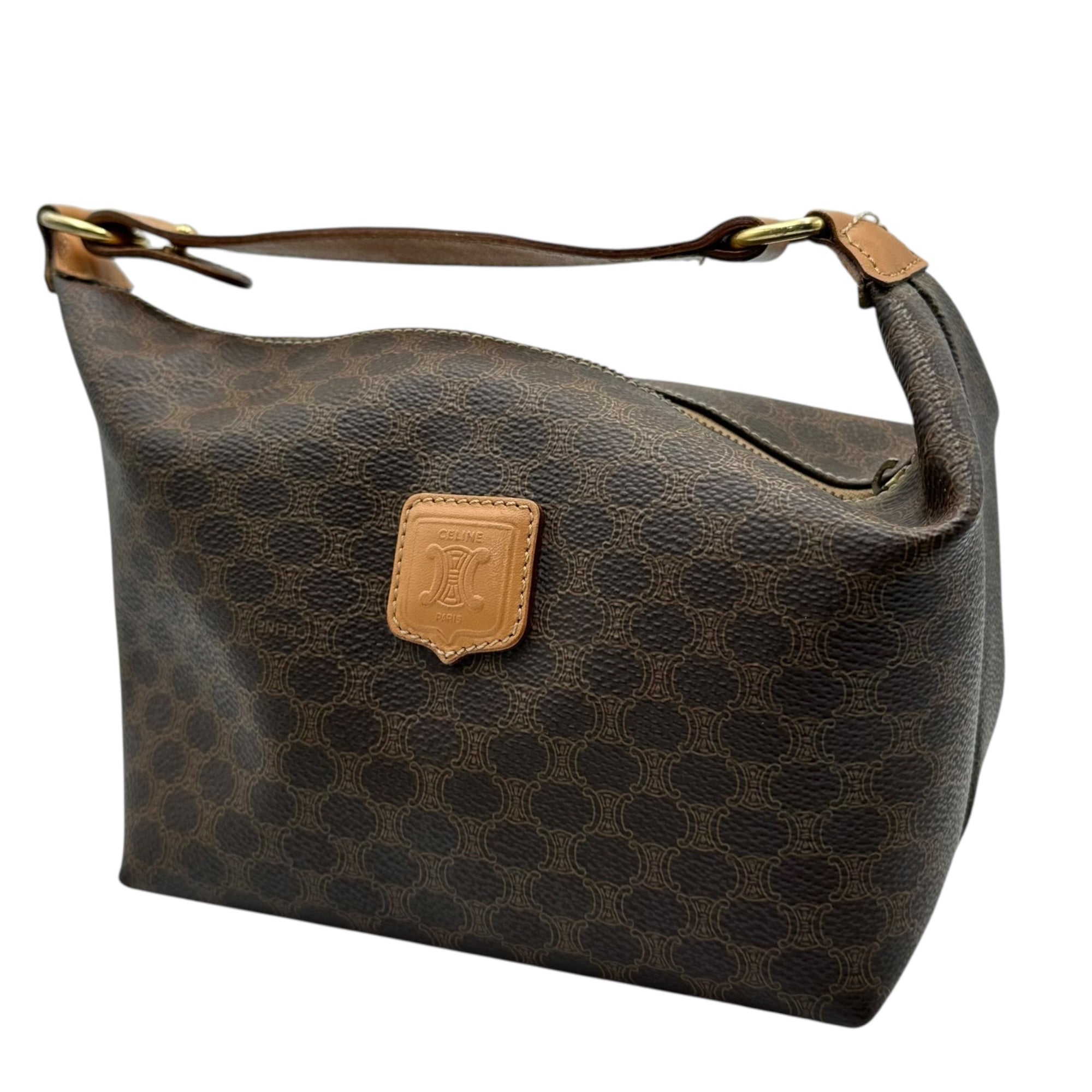 CELINE セリーヌ　マカダム　ハンドバッグ　アクセサリーポーチ　ミニバッグ CELINE(セリーヌ) 90's Macadam Accessory Pouch Mini Handbag 90年代