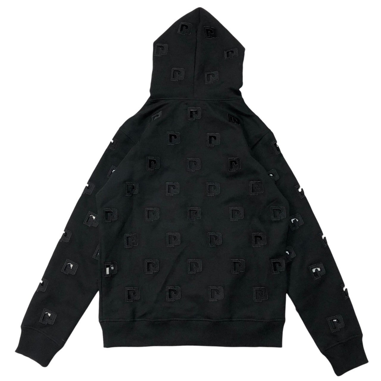 paco rabanne(パコラバンヌ) laser cut logo pullover hoodie レーザーカット ロゴ プルオーバー フーディ 18EJTO729CO0004 S ブラック パーカー 国内代理店タグ無し