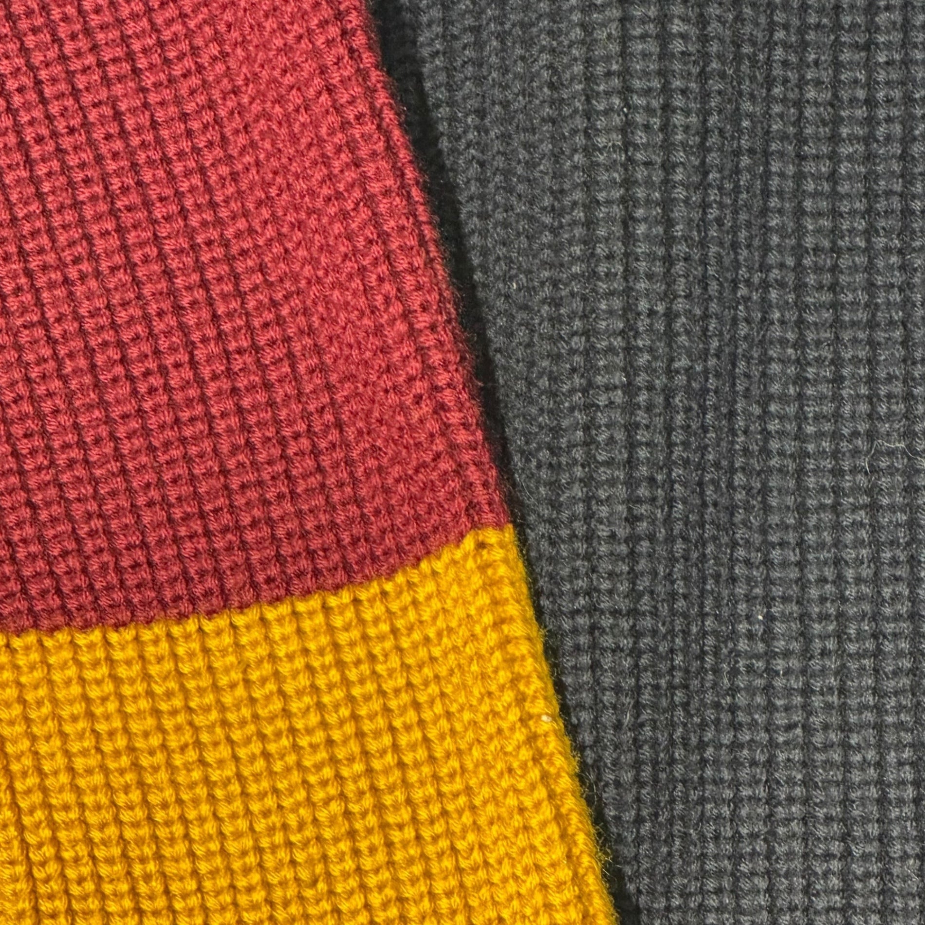 DSQUARED2(ディースクエアード) 18AW Mid-gauge 3-color crew neck knit ミドルゲージ 3カラー クルーネック ニット S71HA0845 S ネイビー×ボルドー×イエロー