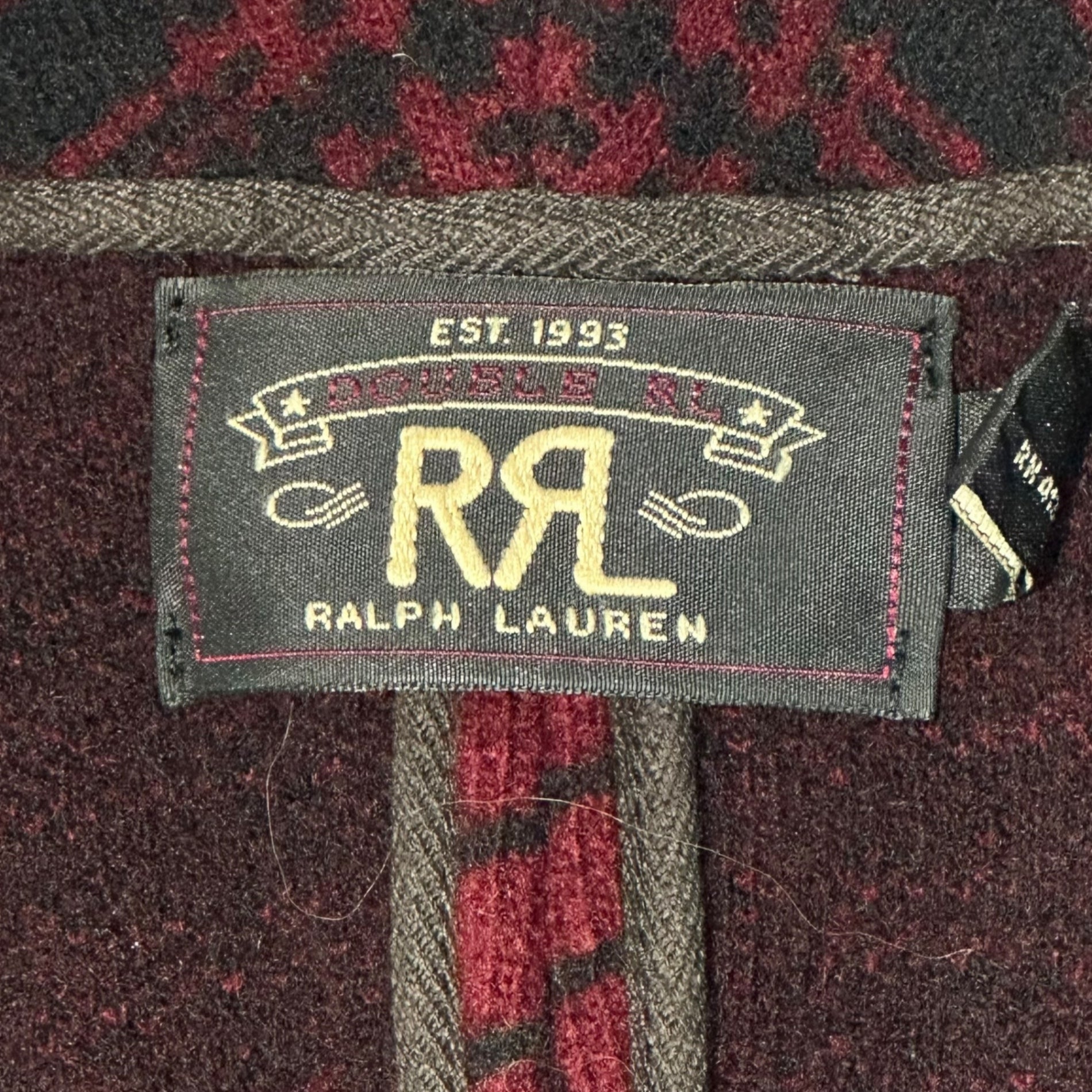 RRL(ダブルアールエル) Check Wool Hunting Vest チェック ウール ハンティング ベスト 782567486001 M レッド×ブラック