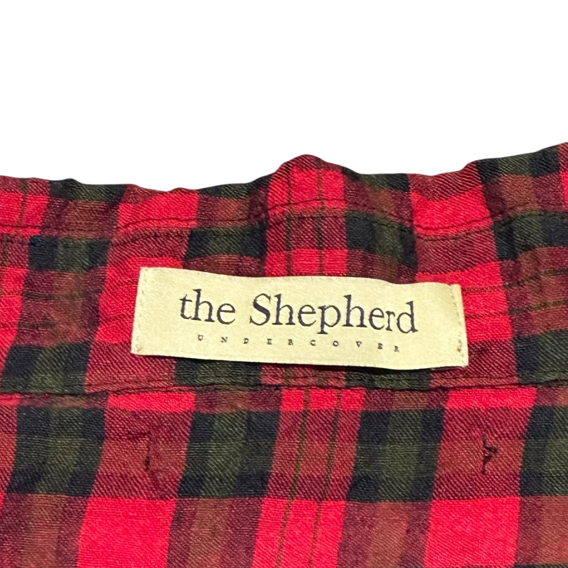 the Shepherd UNDERCOVER(ザ シェパード アンダーカバー) 25SS Check Linen Zip-Up Blouson チェック リネン ジップアップ ブルゾン US1E9201 4(L程度) レッド 参考定価82,500円＋税(税込)