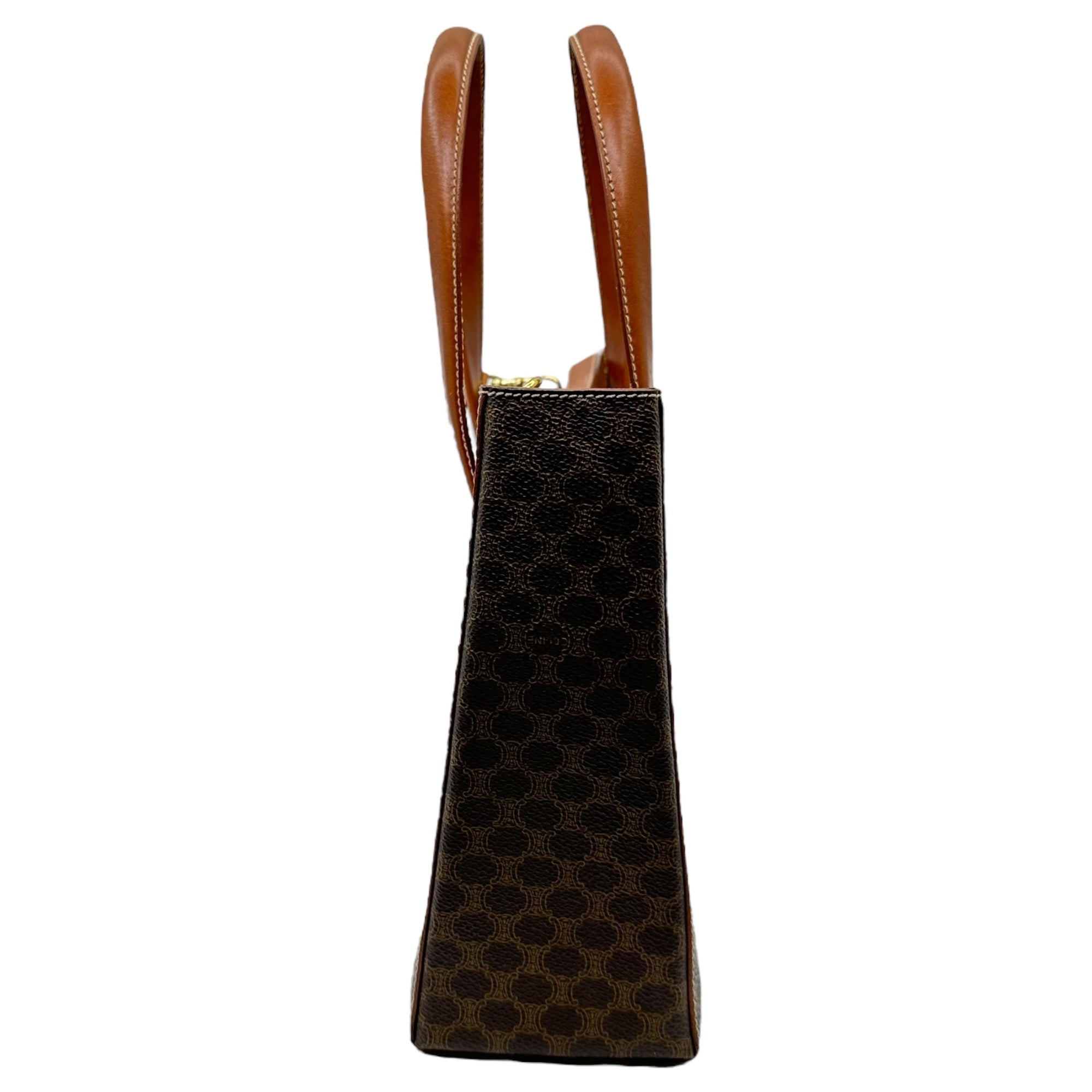 CELINE(セリーヌ) 2WAY macadam pattern shoulder bag マカダム柄 ショルダー バッグ MC98/2 ブラウン ヴィンテージ OLD オールド