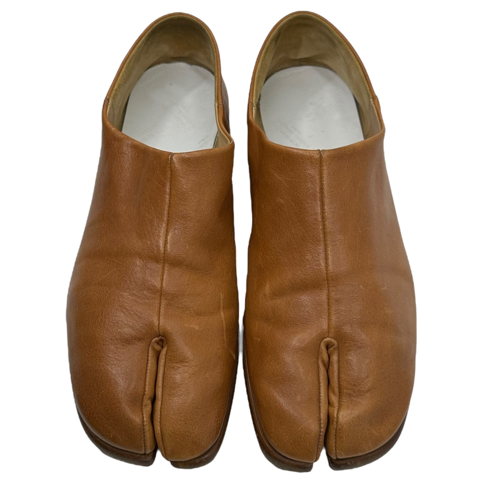 MAISON MARGIELA(メゾンマルジェラ) Tabi Babouche 足袋 バブーシュ レザー スリッポン 41(26.5cm程度) キャメル