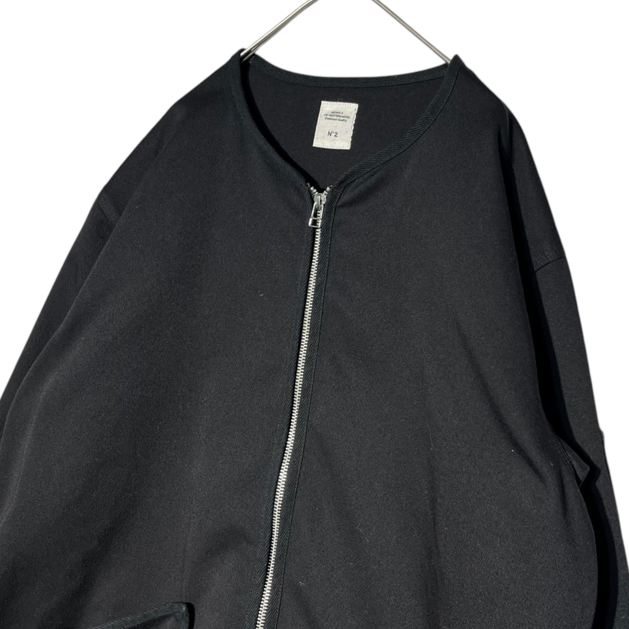 BEDWIN(ベドウィン) dickies collaboration collarless zip-up blouson ディッキーズ コラボ ノーカラー ジップアップ ブルゾン 2(M) ブラック