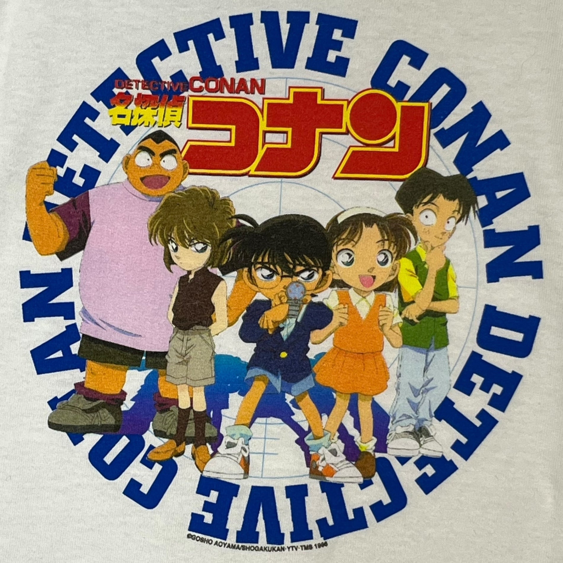 JERZEES(ジャージーズ) ©1996 名探偵コナン ヴィンテージ アニメ Tシャツ L ホワイト 90's 90年代