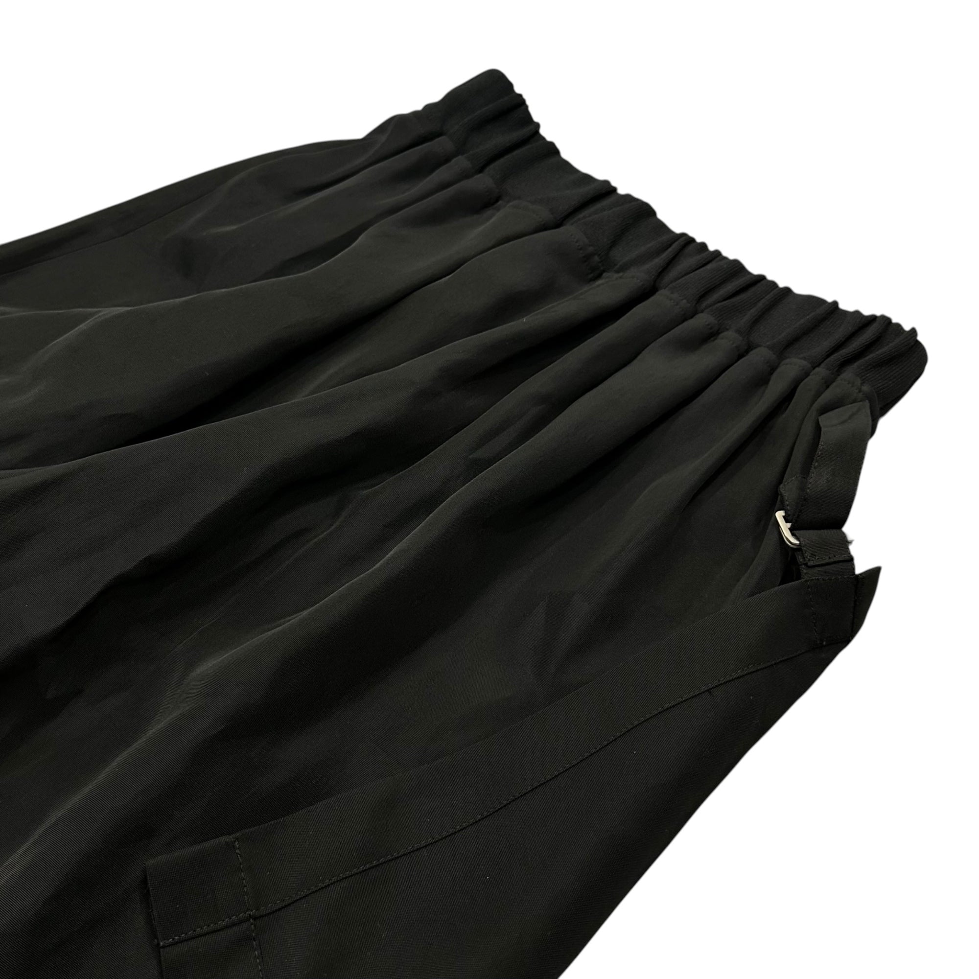 COMME des GARCONS(コムデギャルソン) 90SS 本人期 サイド ポケット ギミック 裾リブ ショーツ personal stage Side pocket gimmick ribbed hem shorts GP-11043S S ブラック