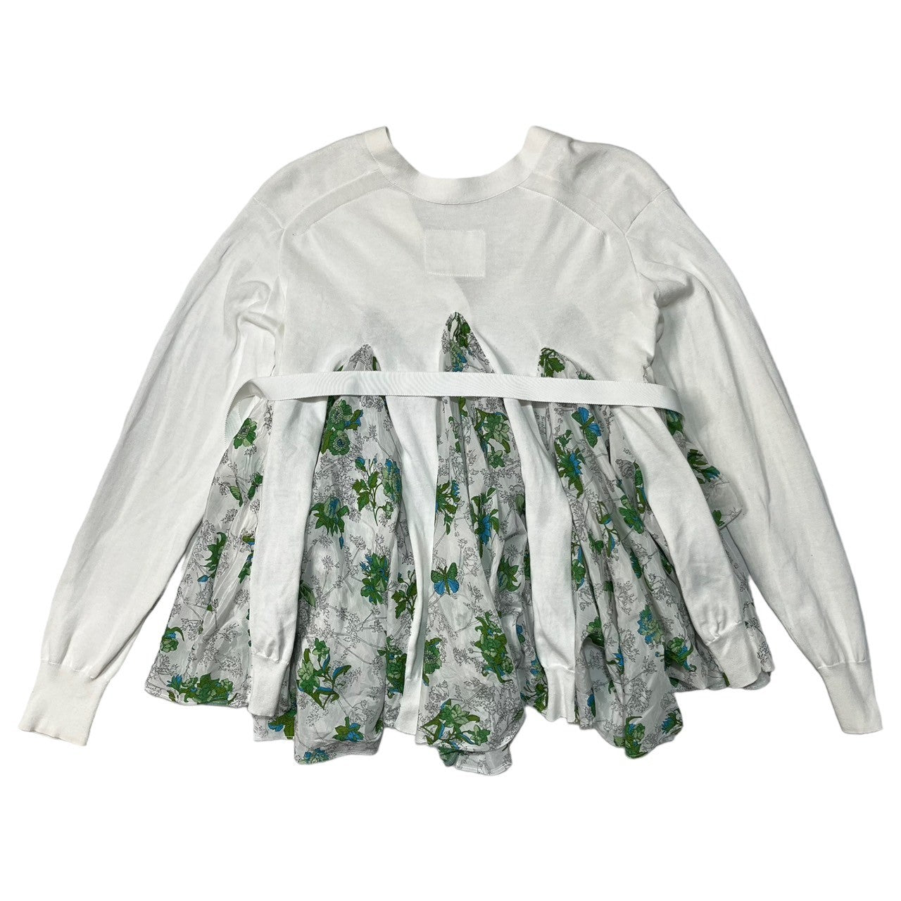 sacai(サカイ) 14SS 異素材 ドッキング フラワー パターン