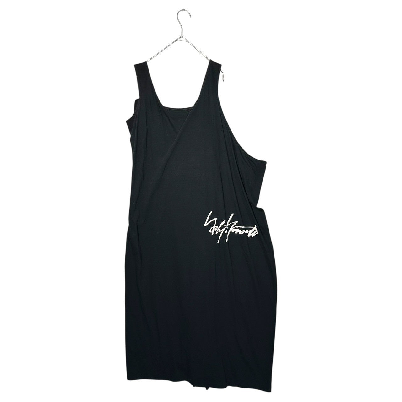 YOHJI YAMAMOTO(ヨウジヤマモト) 15SS Brand Logo Sleeveless Jumper Skirt Dress ブランドロゴ ノースリーブ ジャンパースカート ワンピース FU-D33-032 1(S程度) ブラック